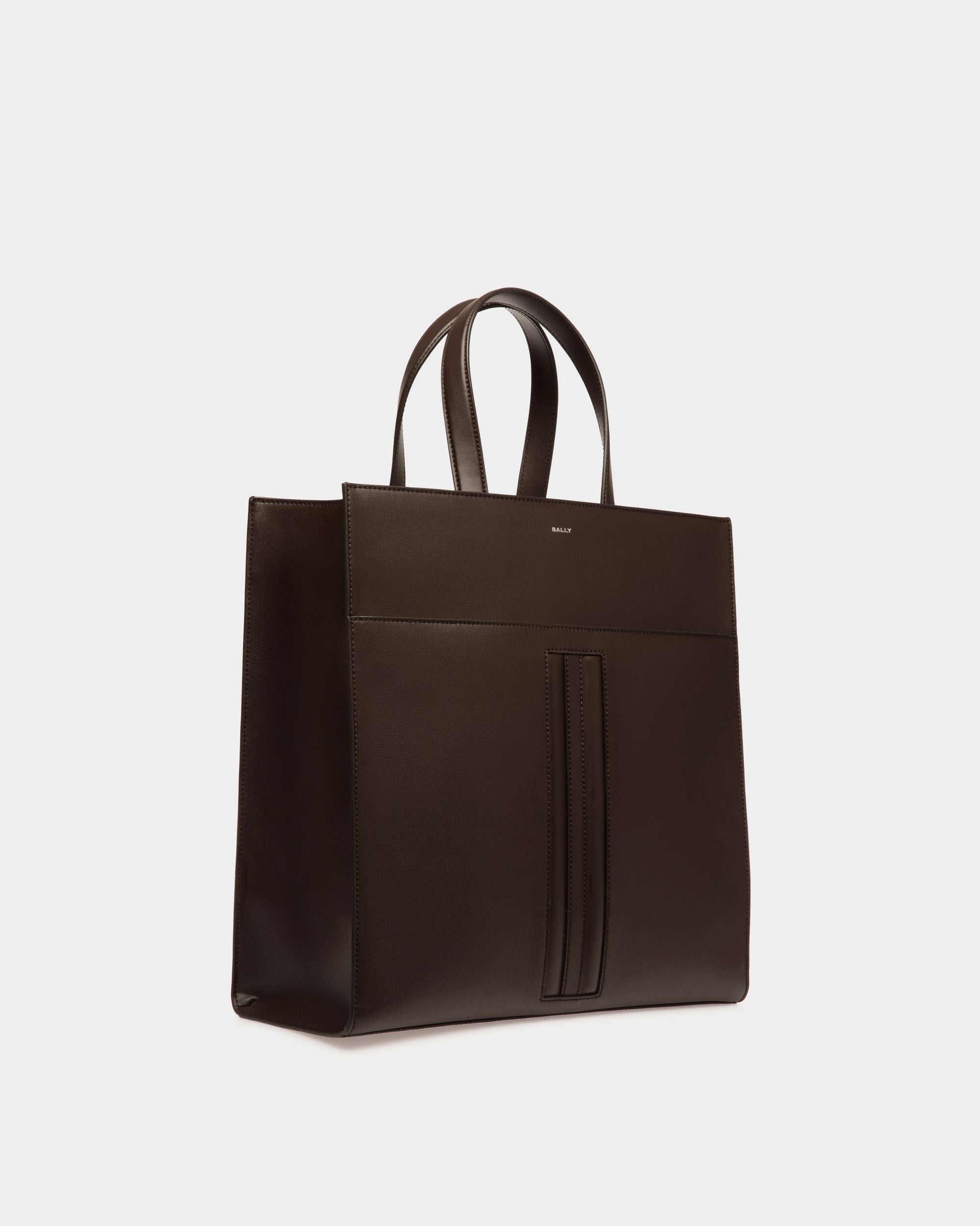 Mythos Tragetasche Aus Recyceltem Leder In Ebenholz - Herren - Bally - 04