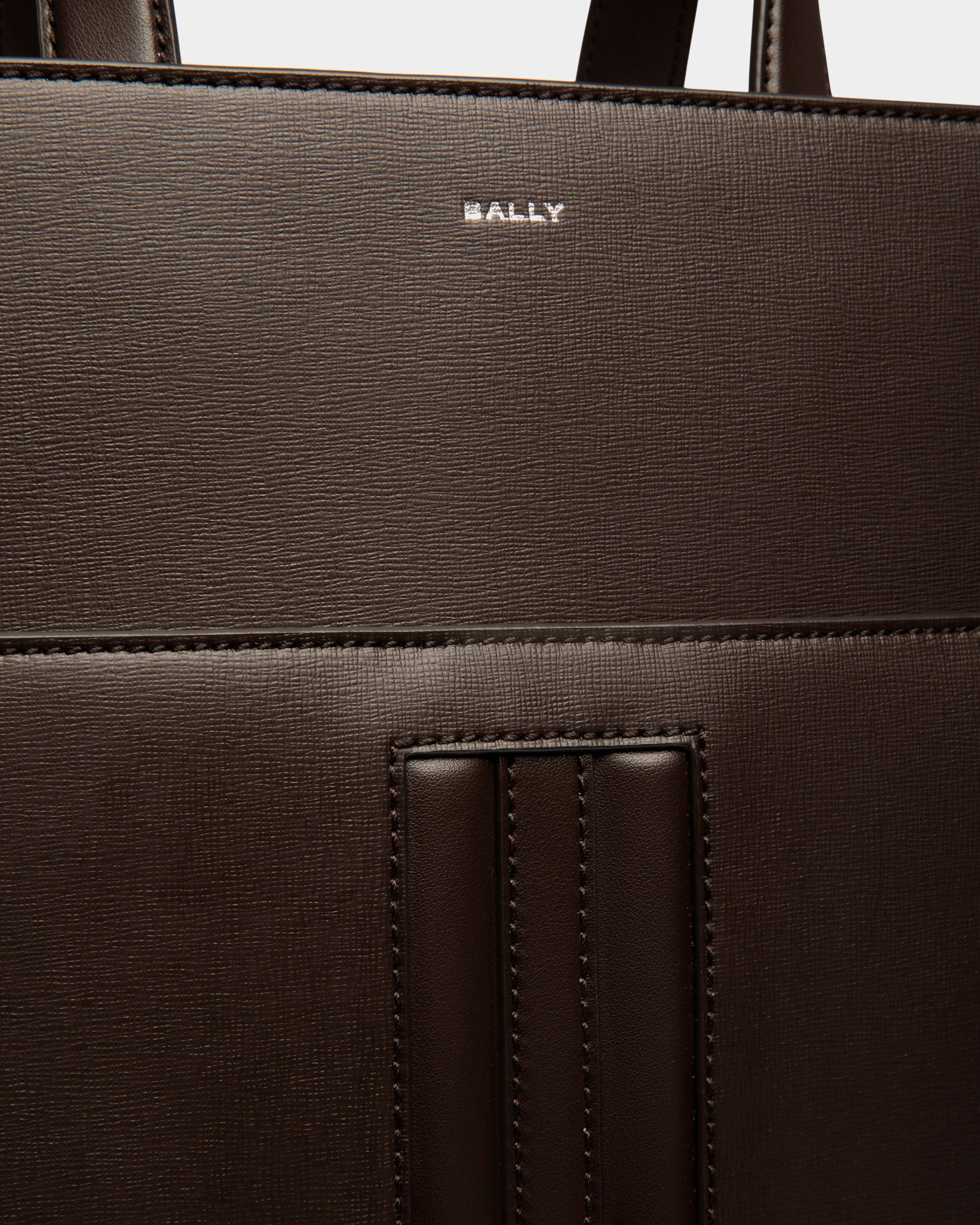 Mythos Tragetasche Aus Recyceltem Leder In Ebenholz - Herren - Bally - 05