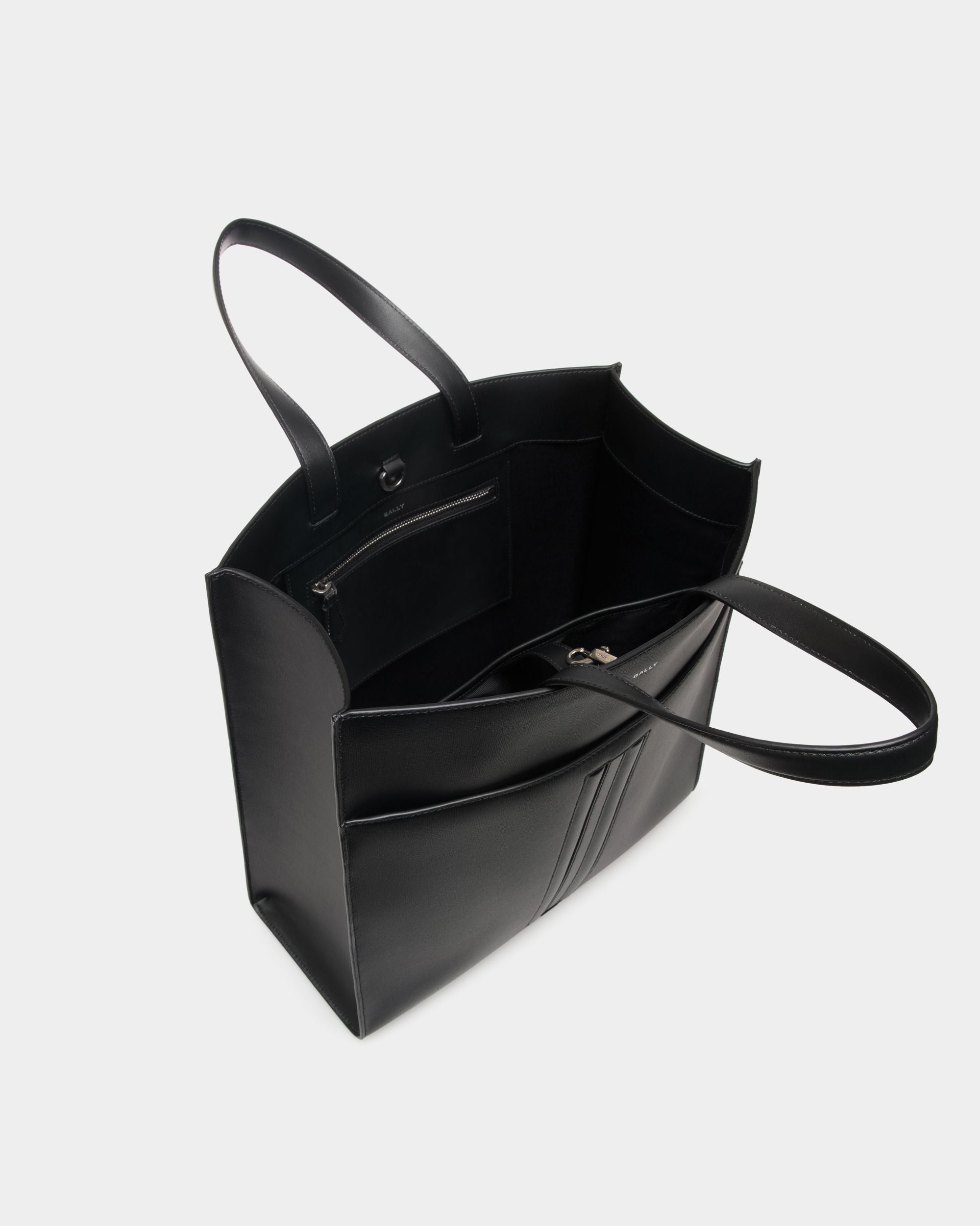 Mythos Tragetasche Aus Recyceltem Leder In Schwarz - Herren - Bally - 04