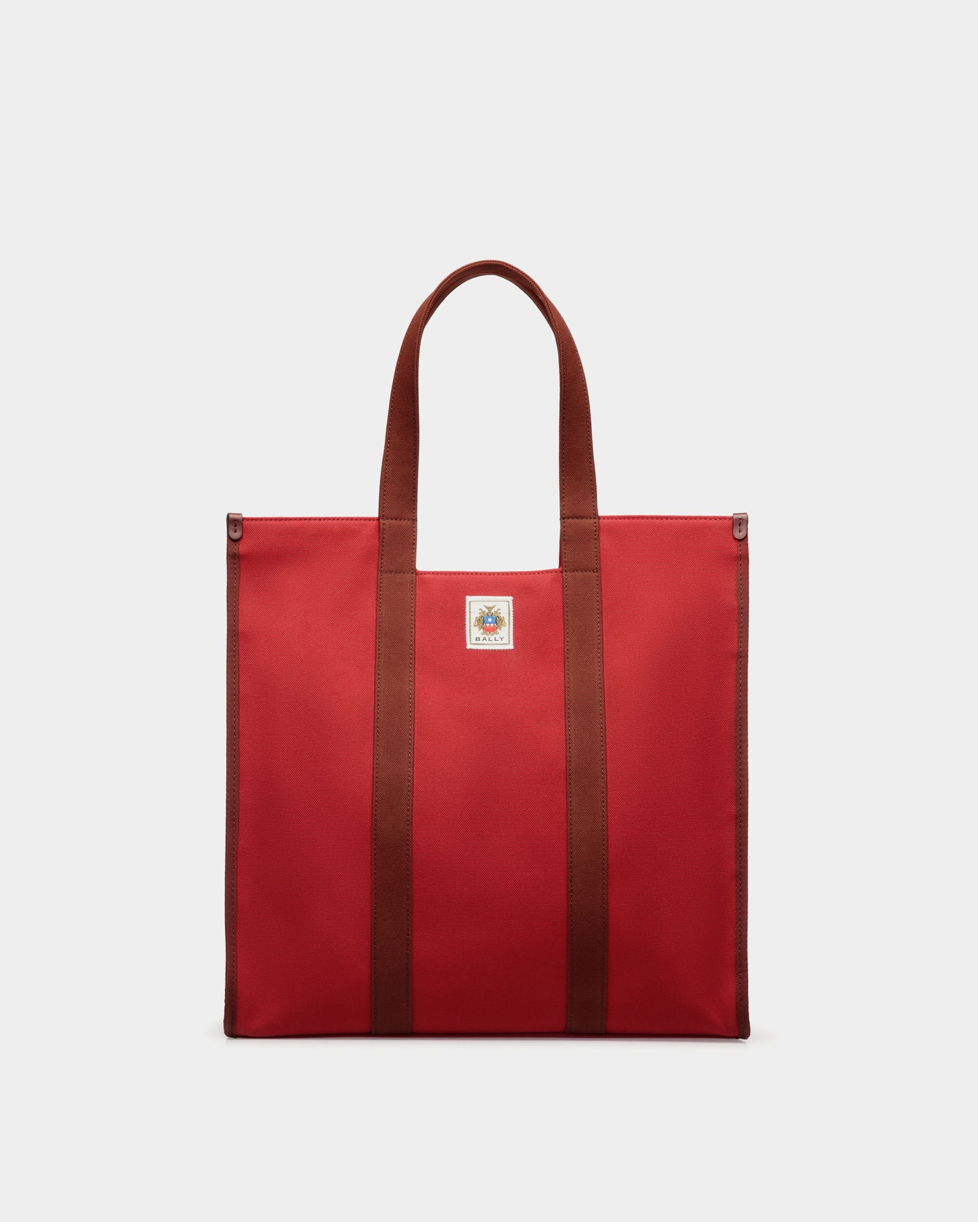 Easy Bally Tragetasche Aus Baumwollcanvas In Candy Red - Herren - Bally - 01