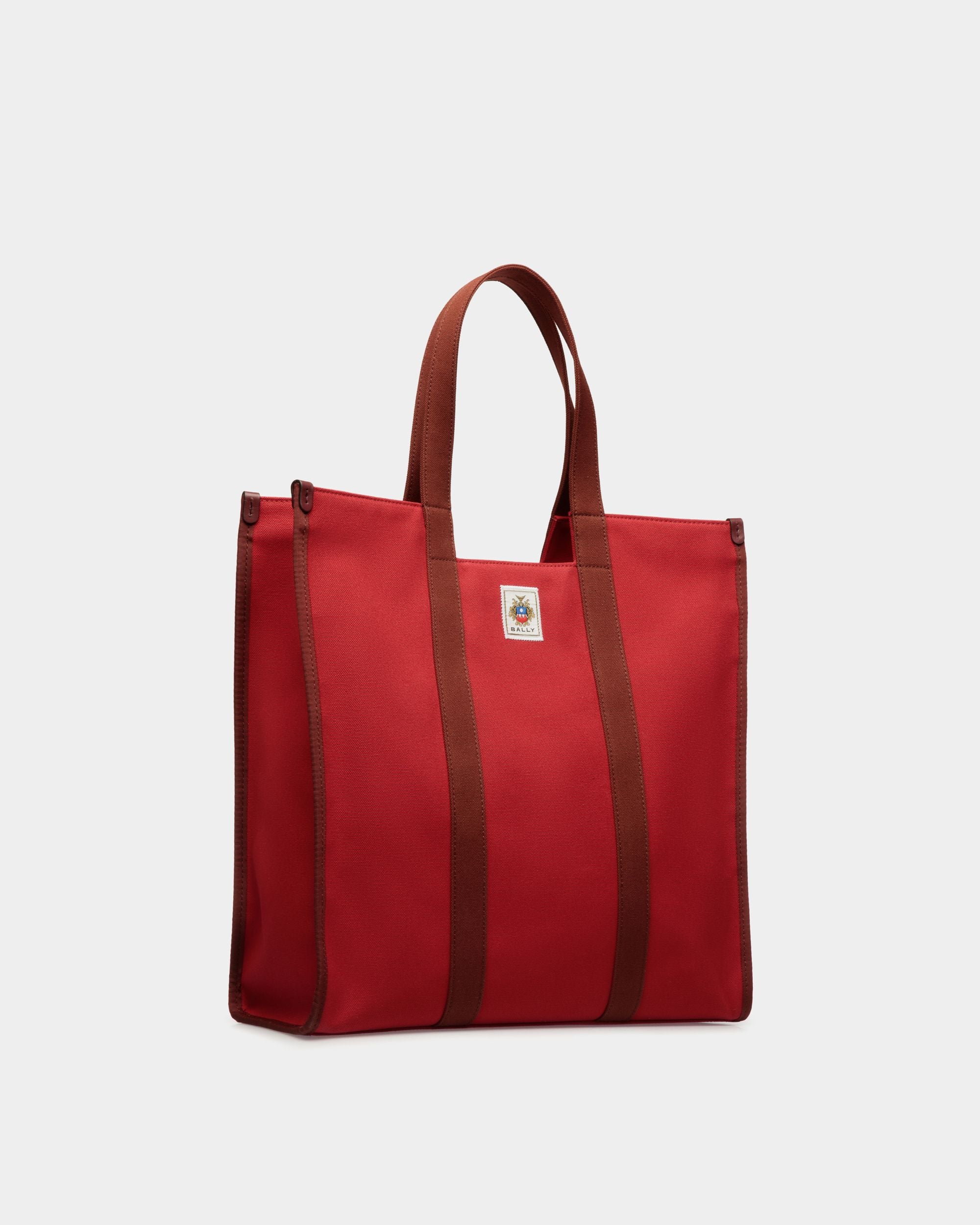Easy Bally Tragetasche Aus Baumwollcanvas In Candy Red - Herren - Bally - 03