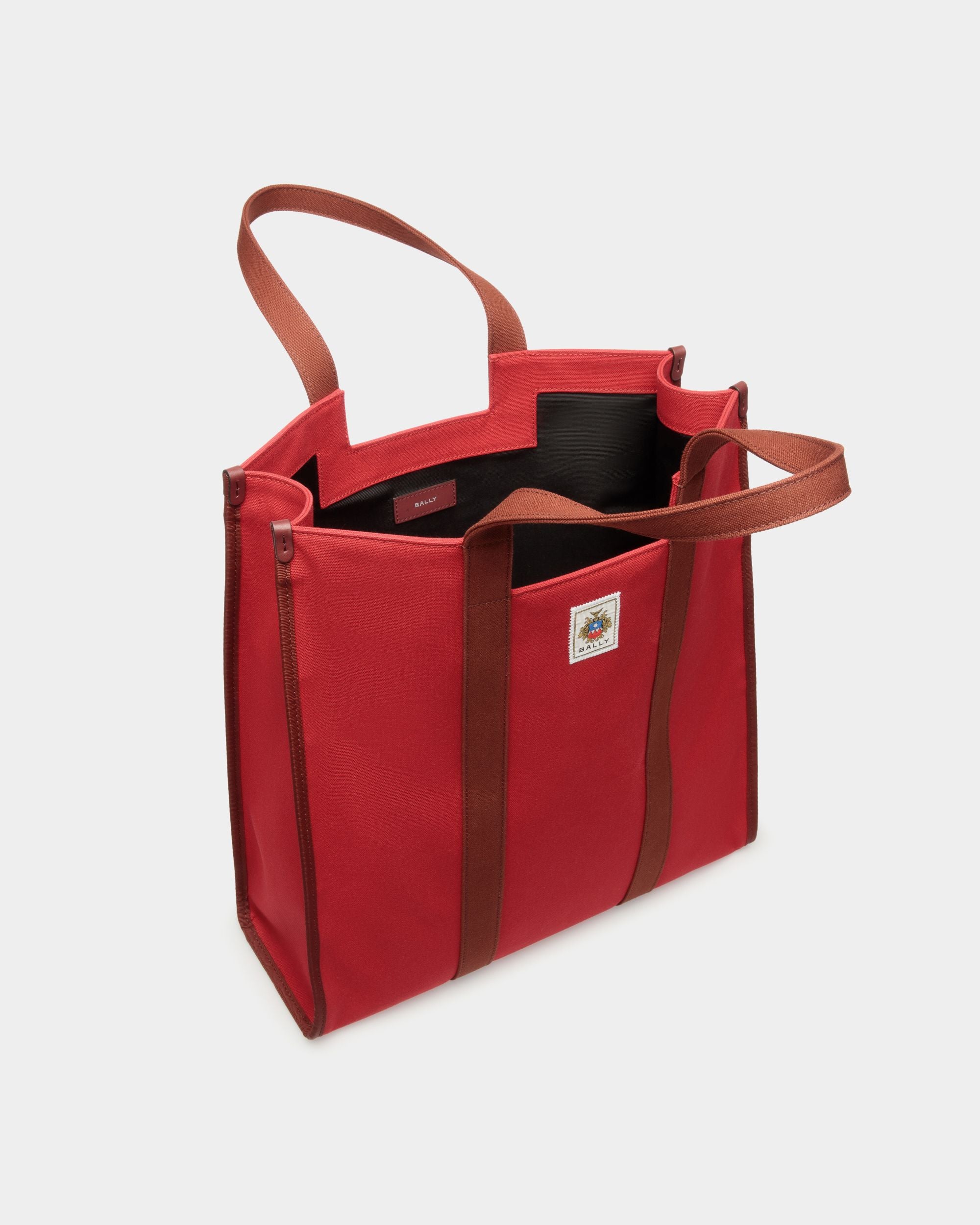 Easy Bally Tragetasche Aus Baumwollcanvas In Candy Red - Herren - Bally - 04