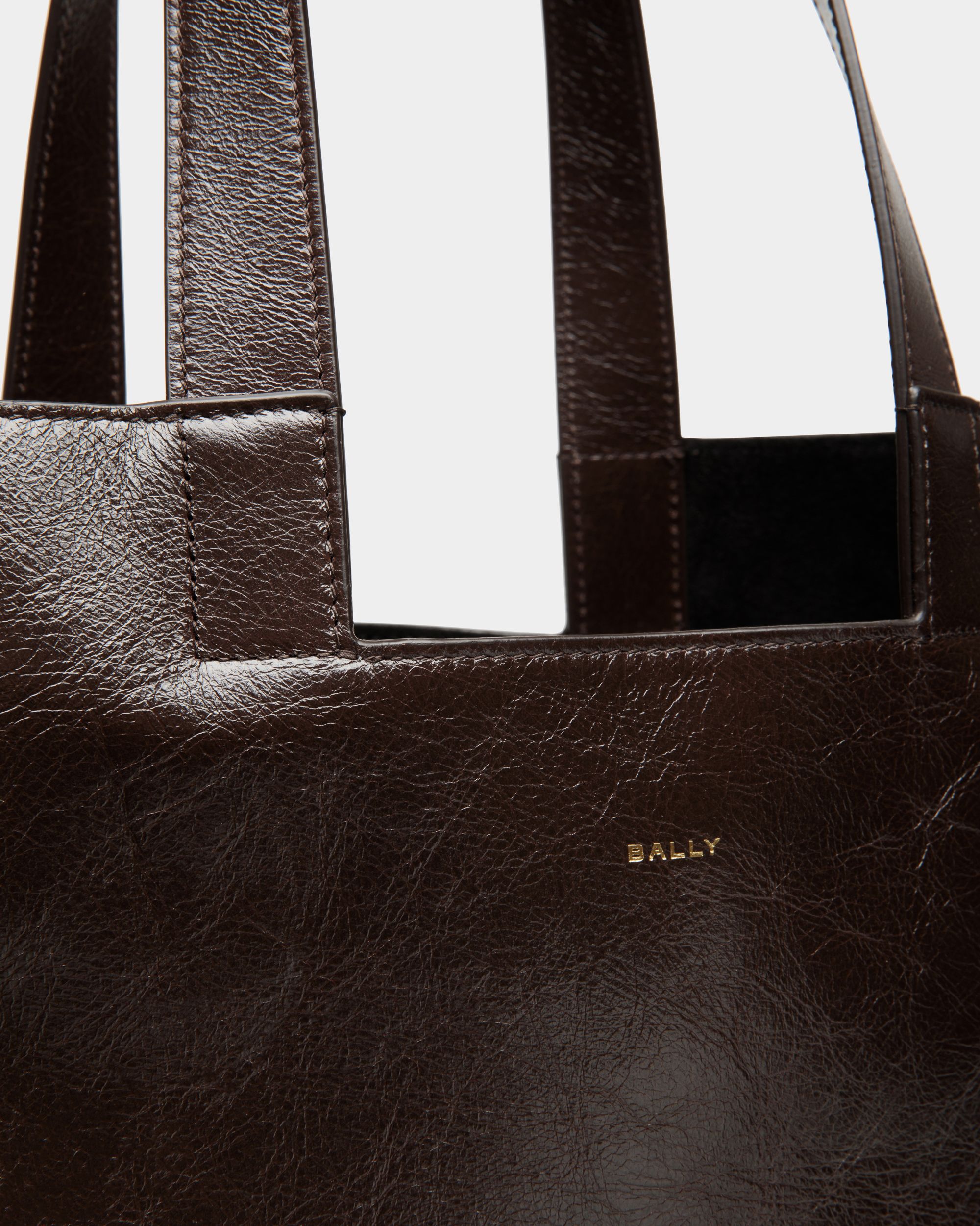 Easy Bally Tragetasche Aus Leder In Ebenholzschwarz - Herren - Bally - 04