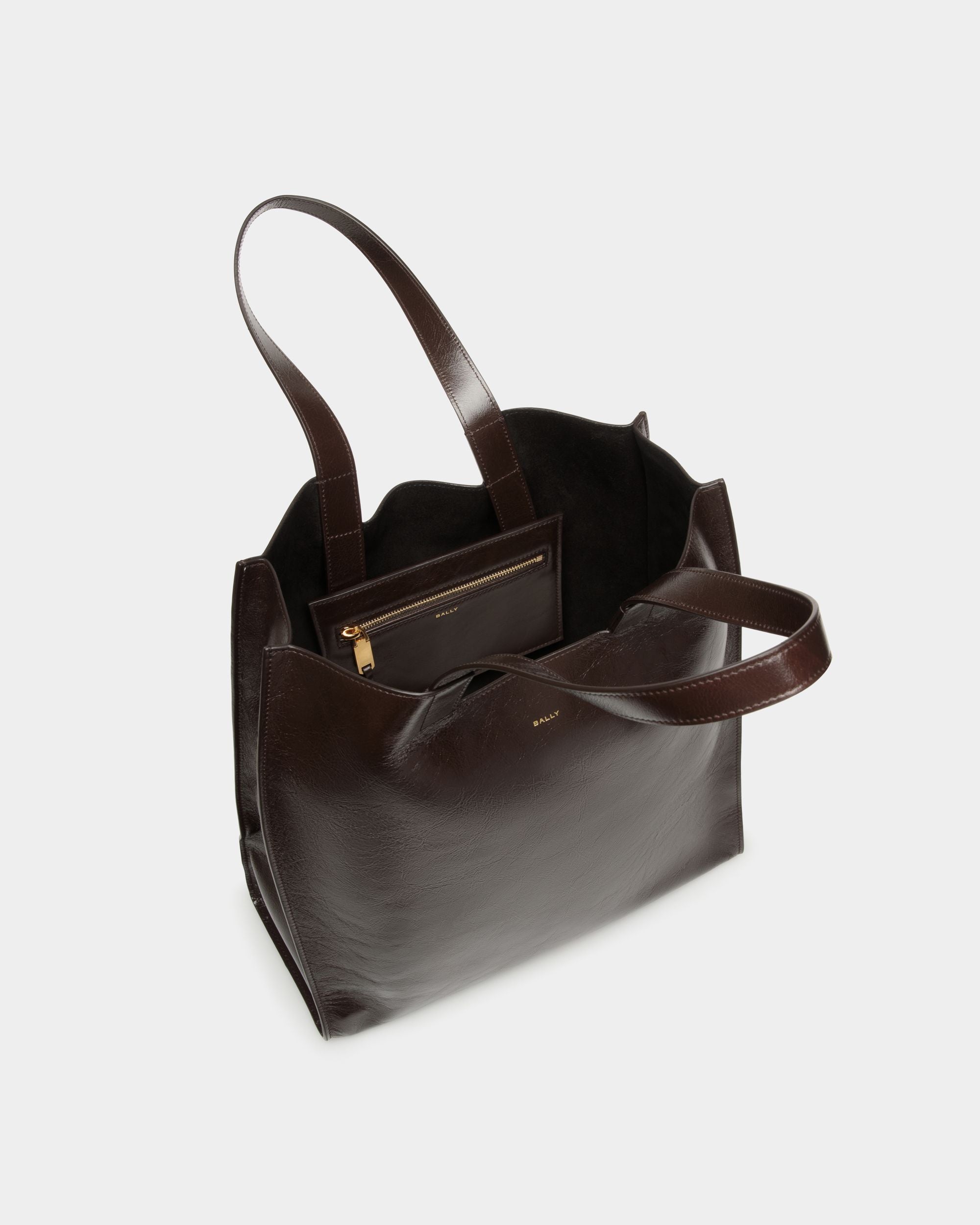 Easy Bally Tragetasche Aus Leder In Ebenholzschwarz - Herren - Bally - 05