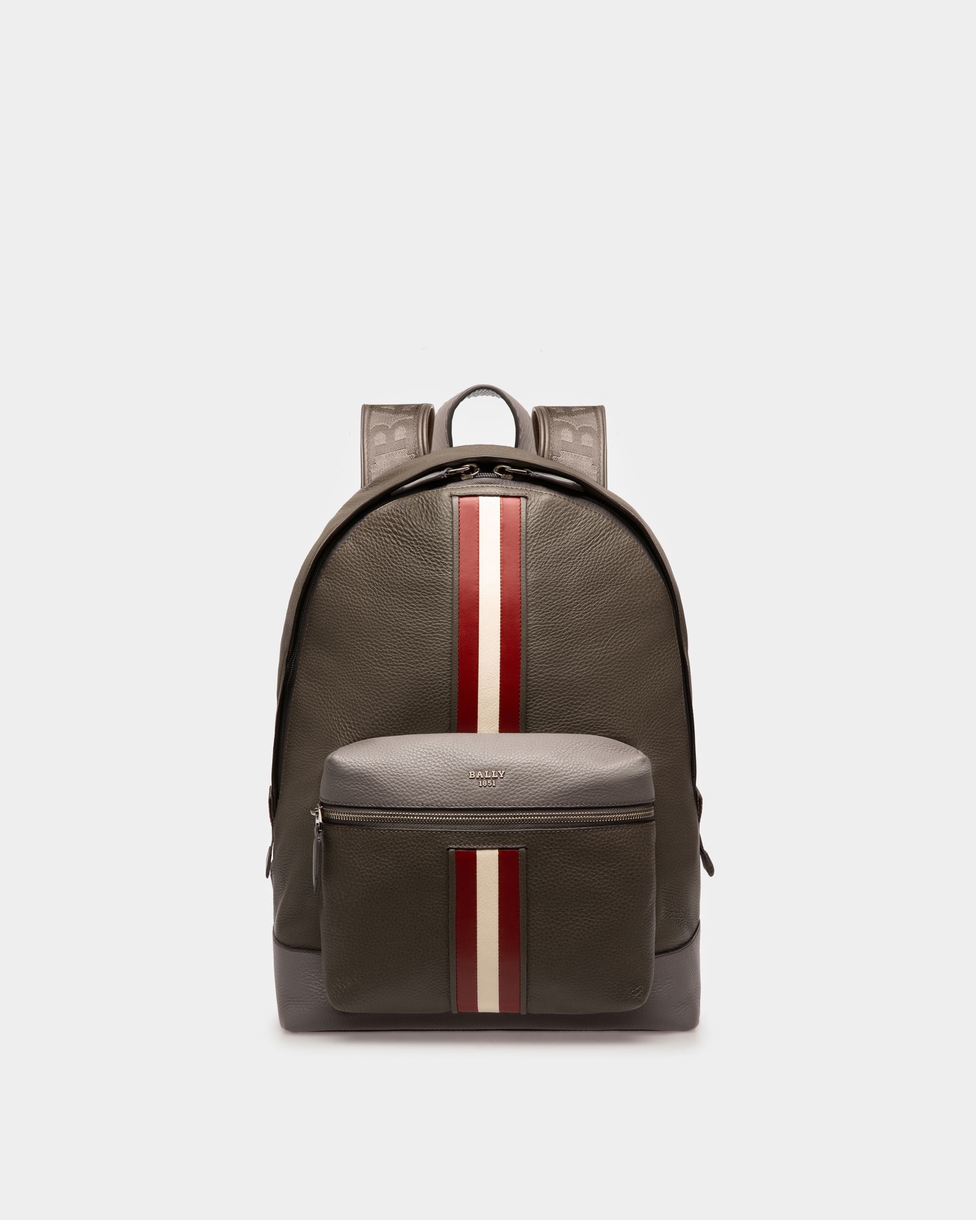 Harper Rucksack Aus Armeegrünem Leder - Herren - Bally - 01