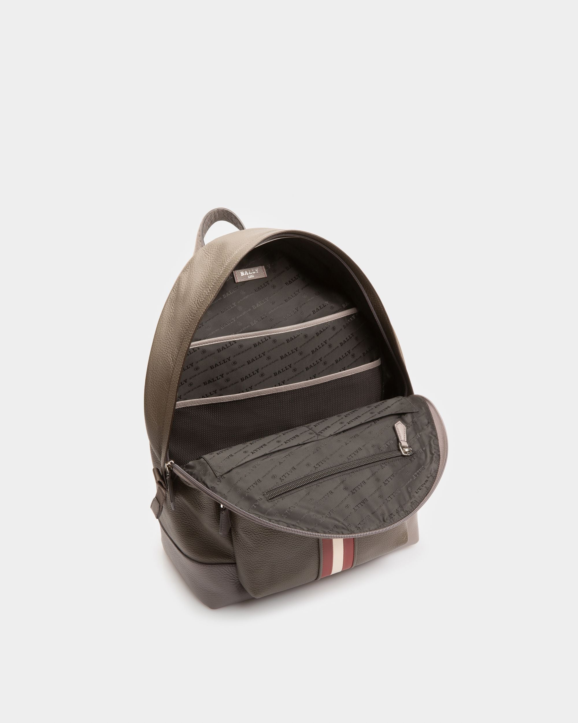 Harper Rucksack Aus Armeegrünem Leder - Herren - Bally - 04