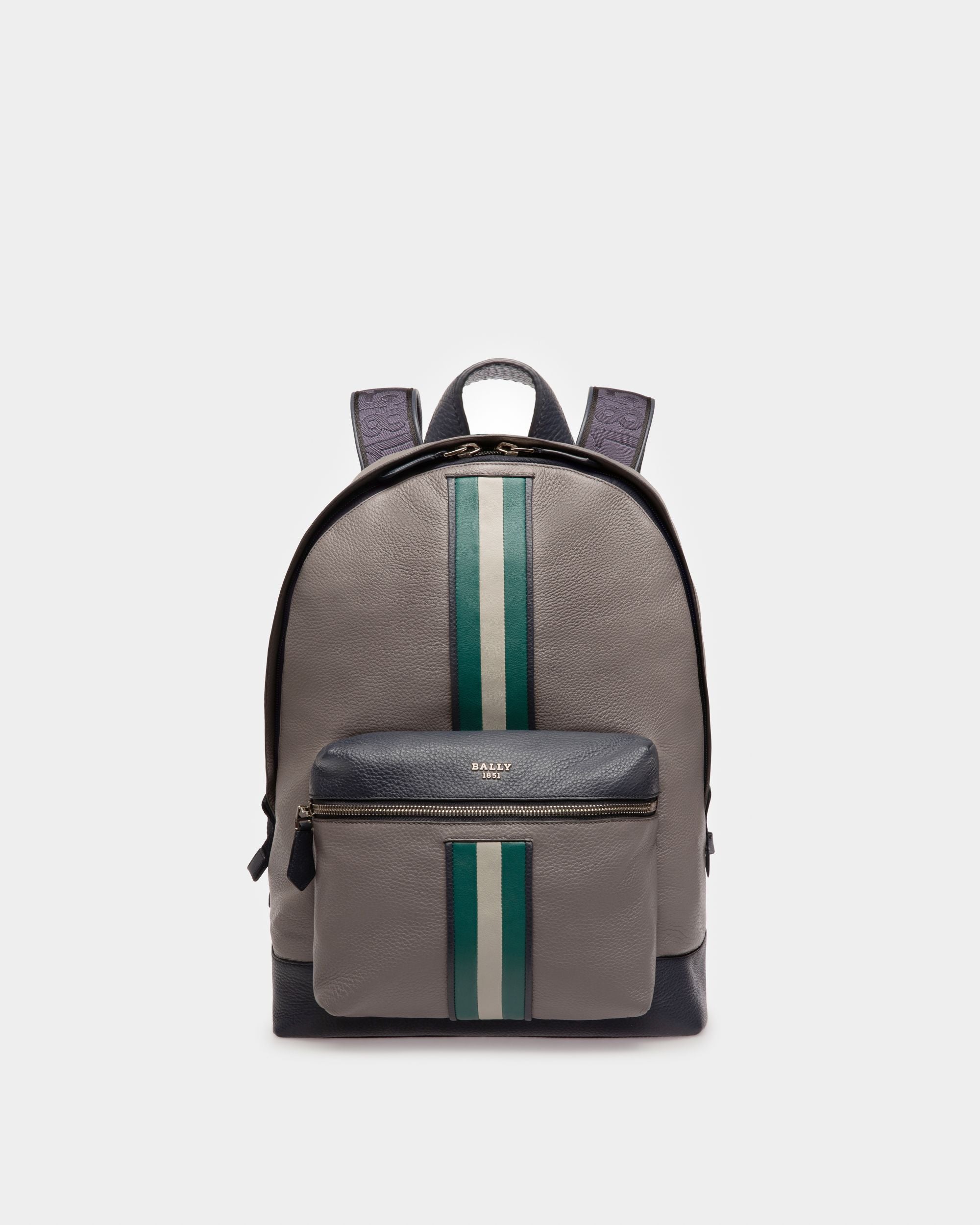 Harper Rucksack Aus Grauem Leder - Herren - Bally - 01