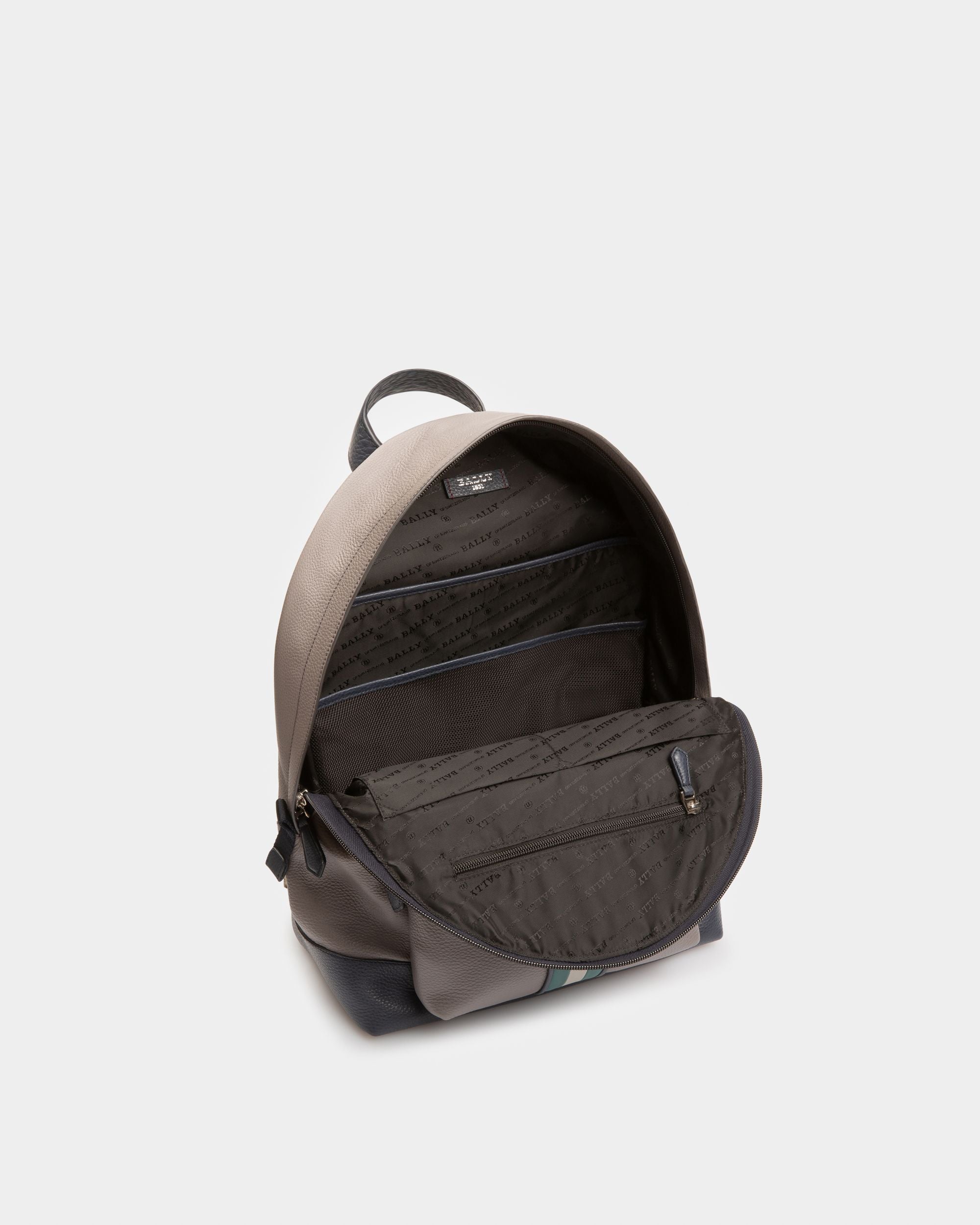 Harper Rucksack Aus Grauem Leder - Herren - Bally - 04
