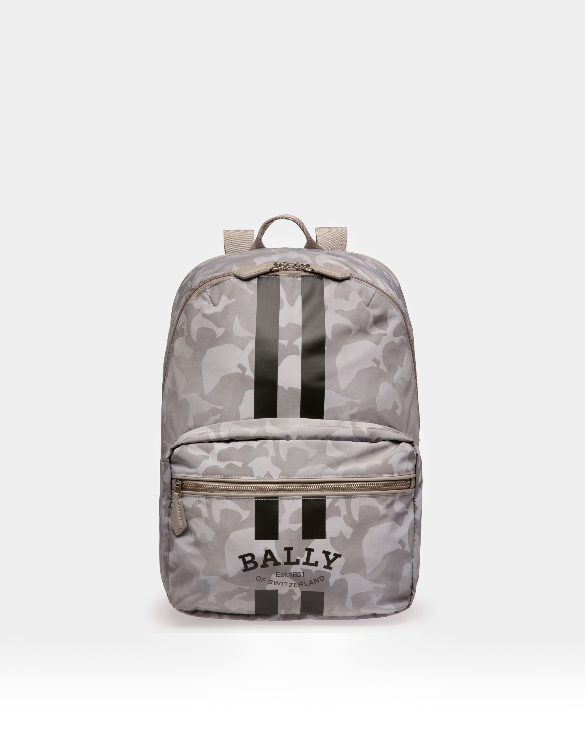 Fixie Rucksack Aus Steingrauem Nylon - Herren - Bally - 01