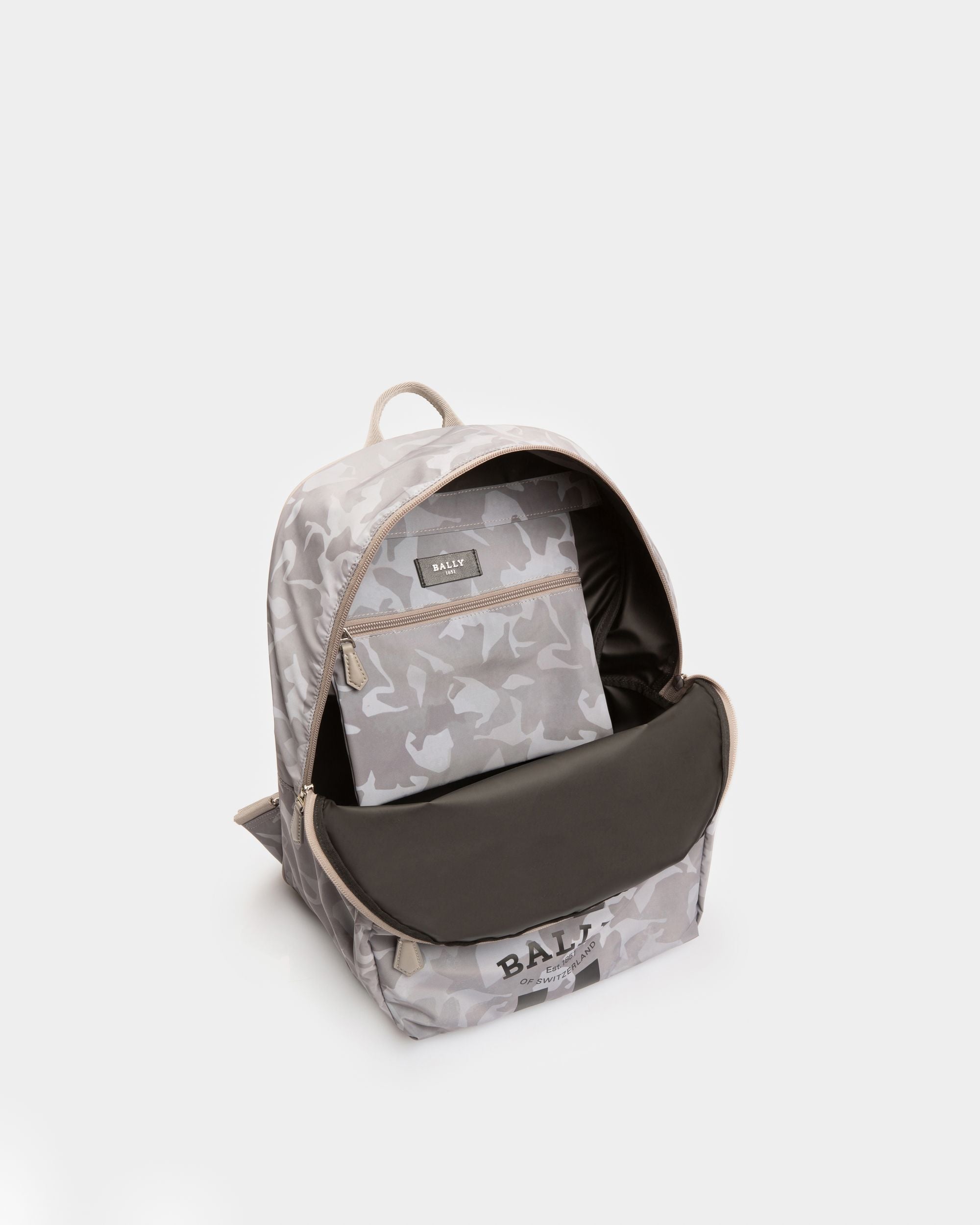 Fixie Rucksack Aus Steingrauem Nylon - Herren - Bally - 03