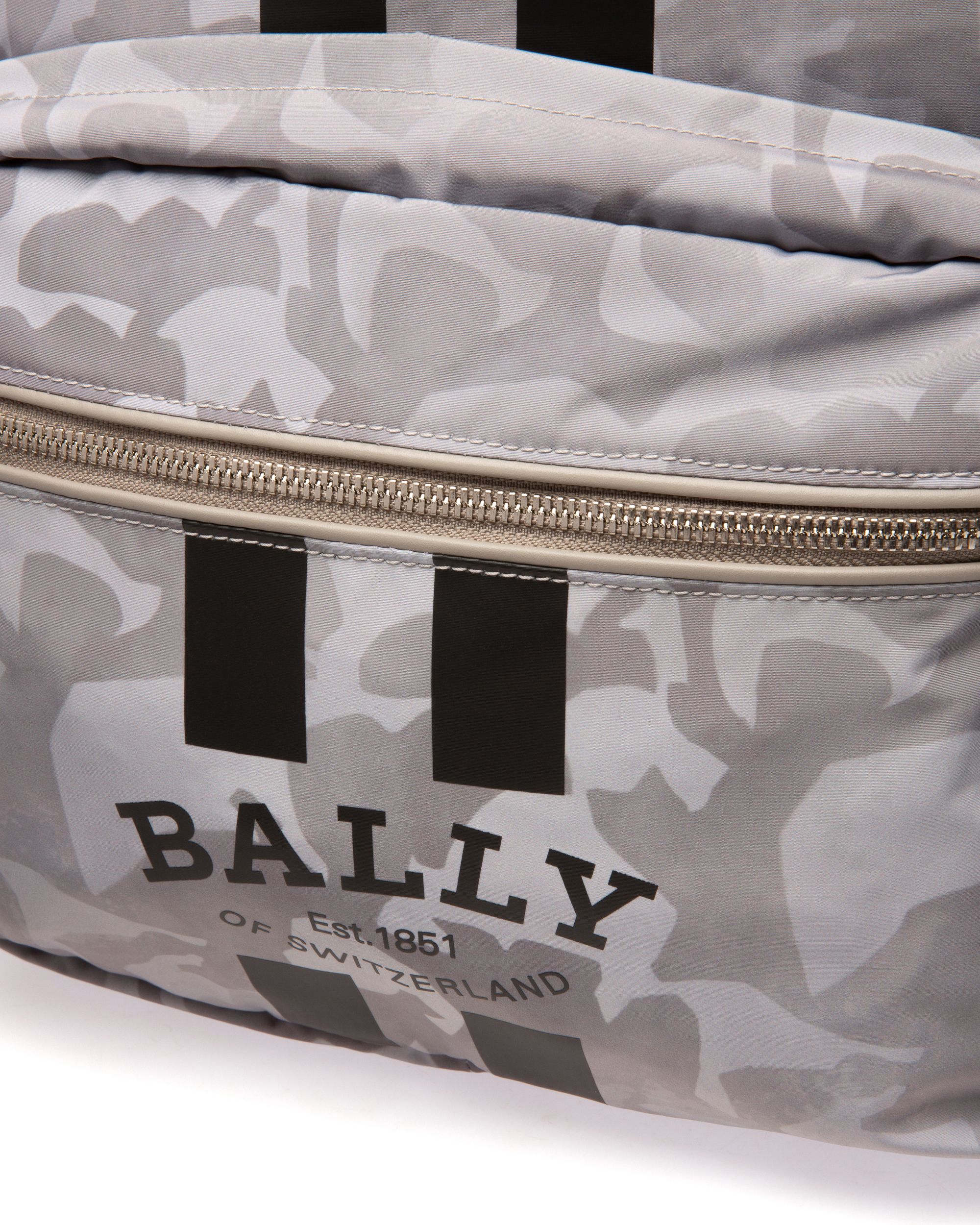 Fixie Rucksack Aus Steingrauem Nylon - Herren - Bally - 04