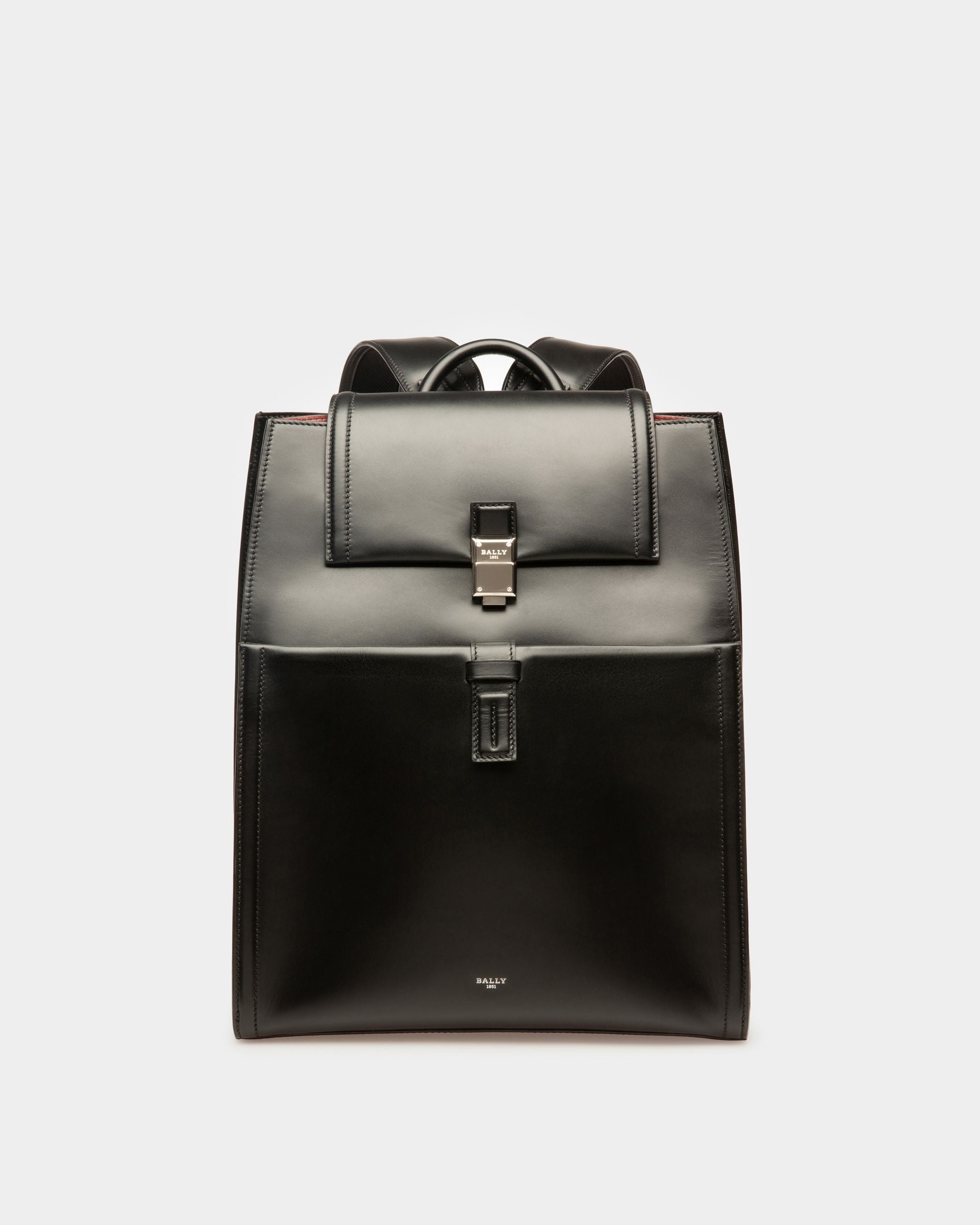 Shonny Rucksack Aus Schwarzem Leder - Herren - Bally - 01