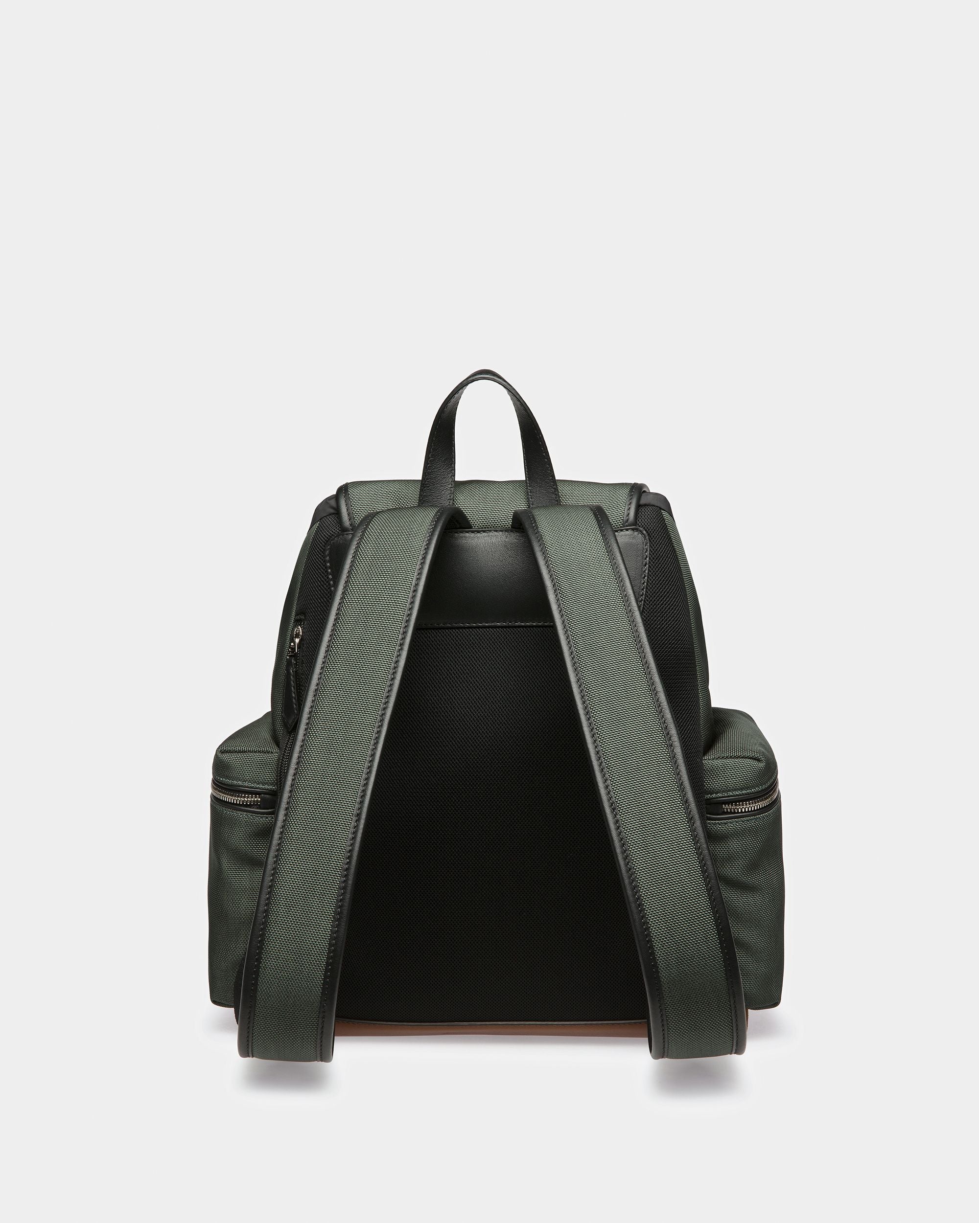 Cliford Klein Rucksack Aus Leder Und Nylon In Salbeigrün - Herren - Bally - 03
