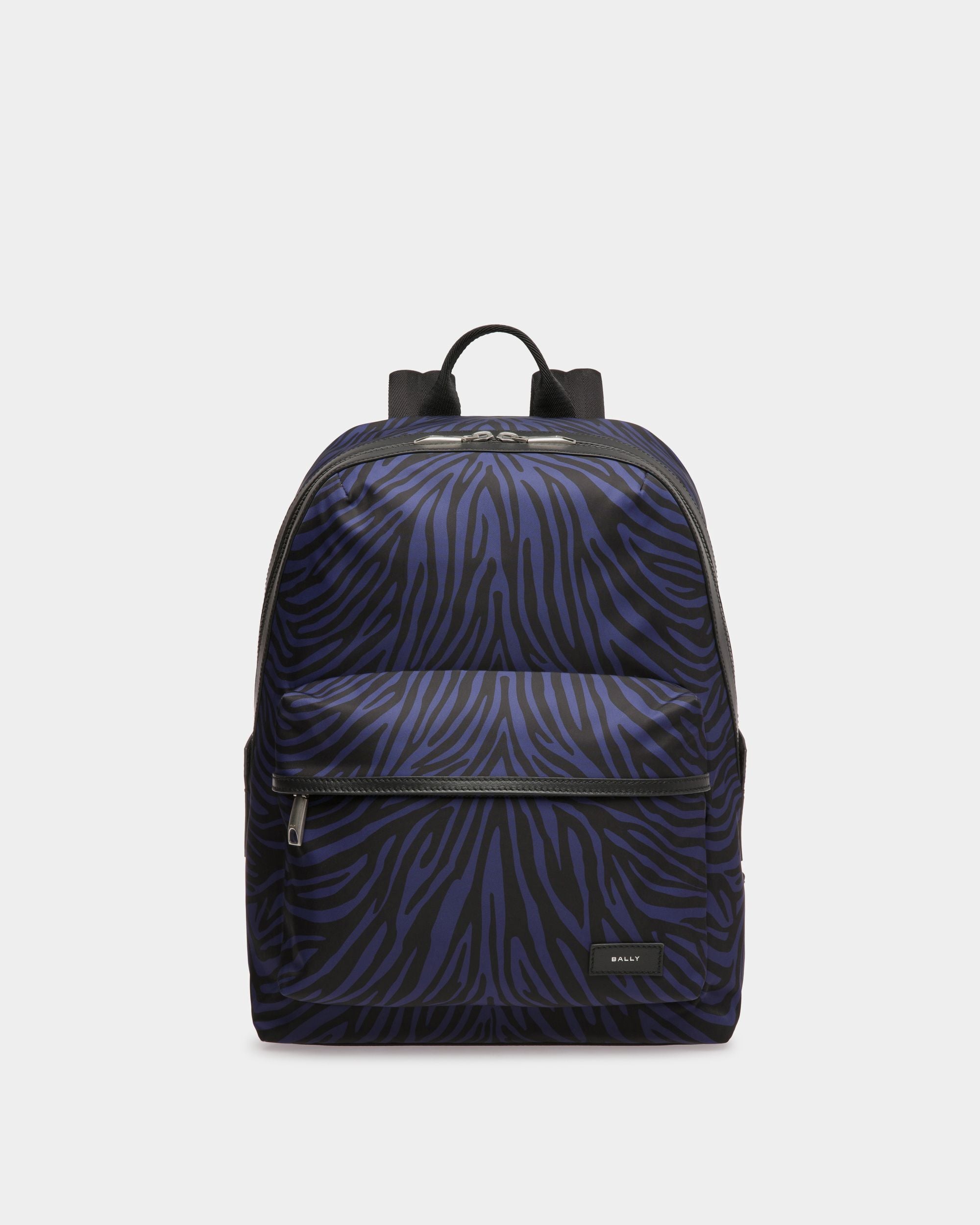 Zebra Crossing Rucksack Aus Stoff Und Nylon In Marineblau Und Schwarz - Herren - Bally - 01