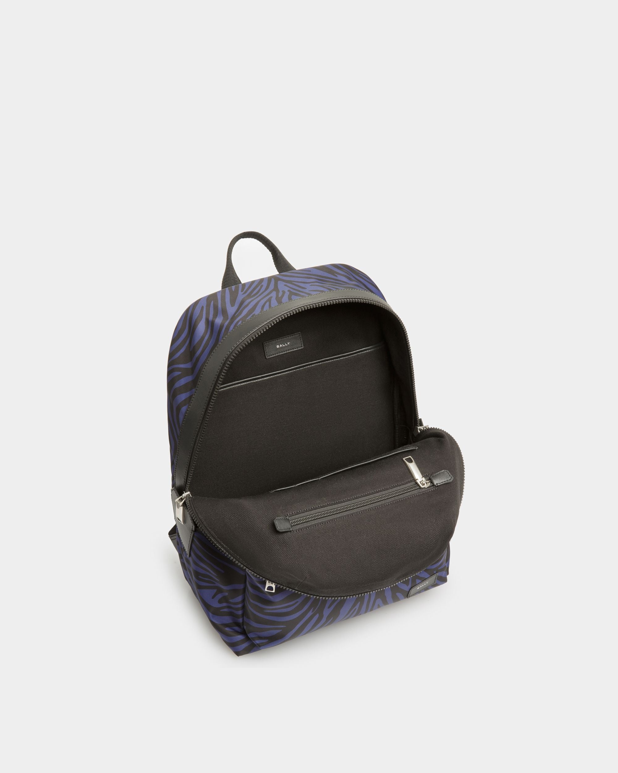 Zebra Crossing Rucksack Aus Stoff Und Nylon In Marineblau Und Schwarz - Herren - Bally - 05