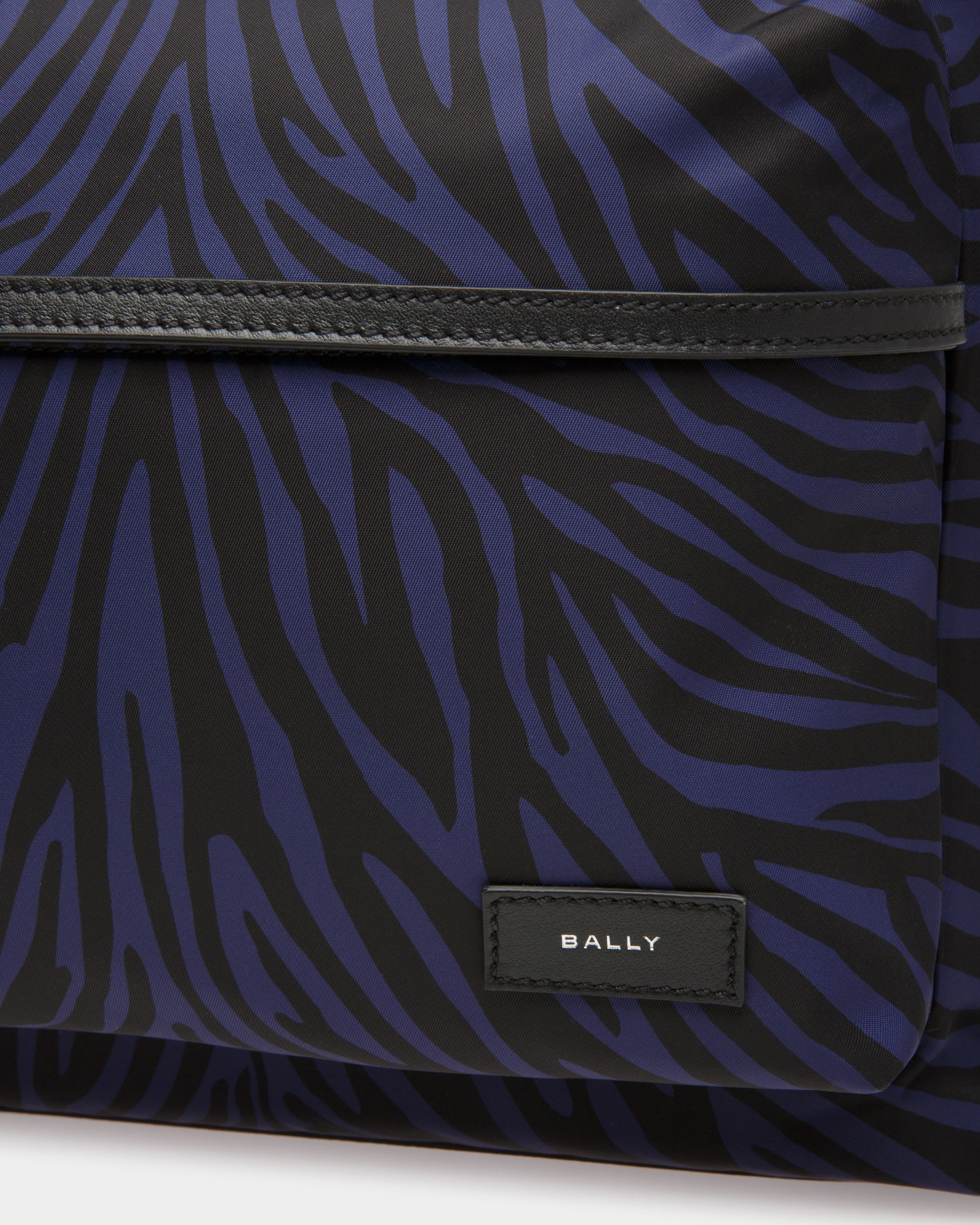 Zebra Crossing Rucksack Aus Stoff Und Nylon In Marineblau Und Schwarz - Herren - Bally - 06