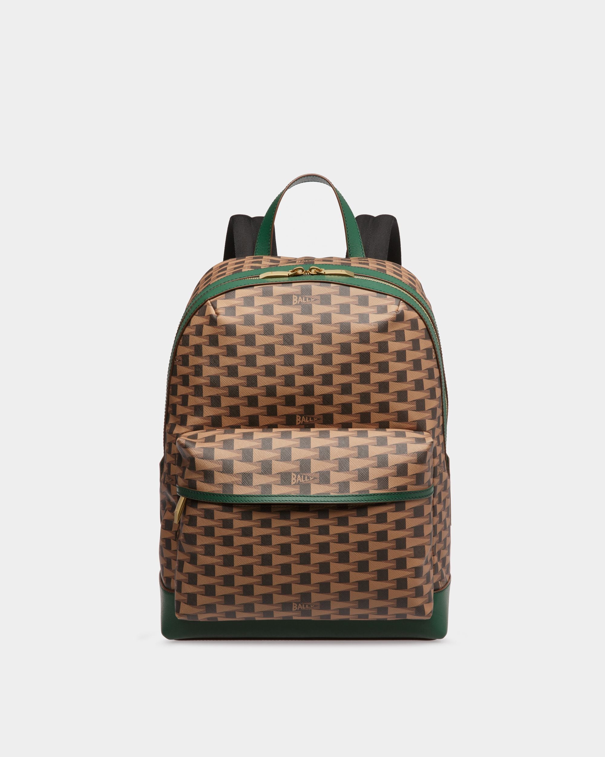 Pennant Rucksack Aus Leder und TPU in Desert und Kaki - Herren - Bally - 01