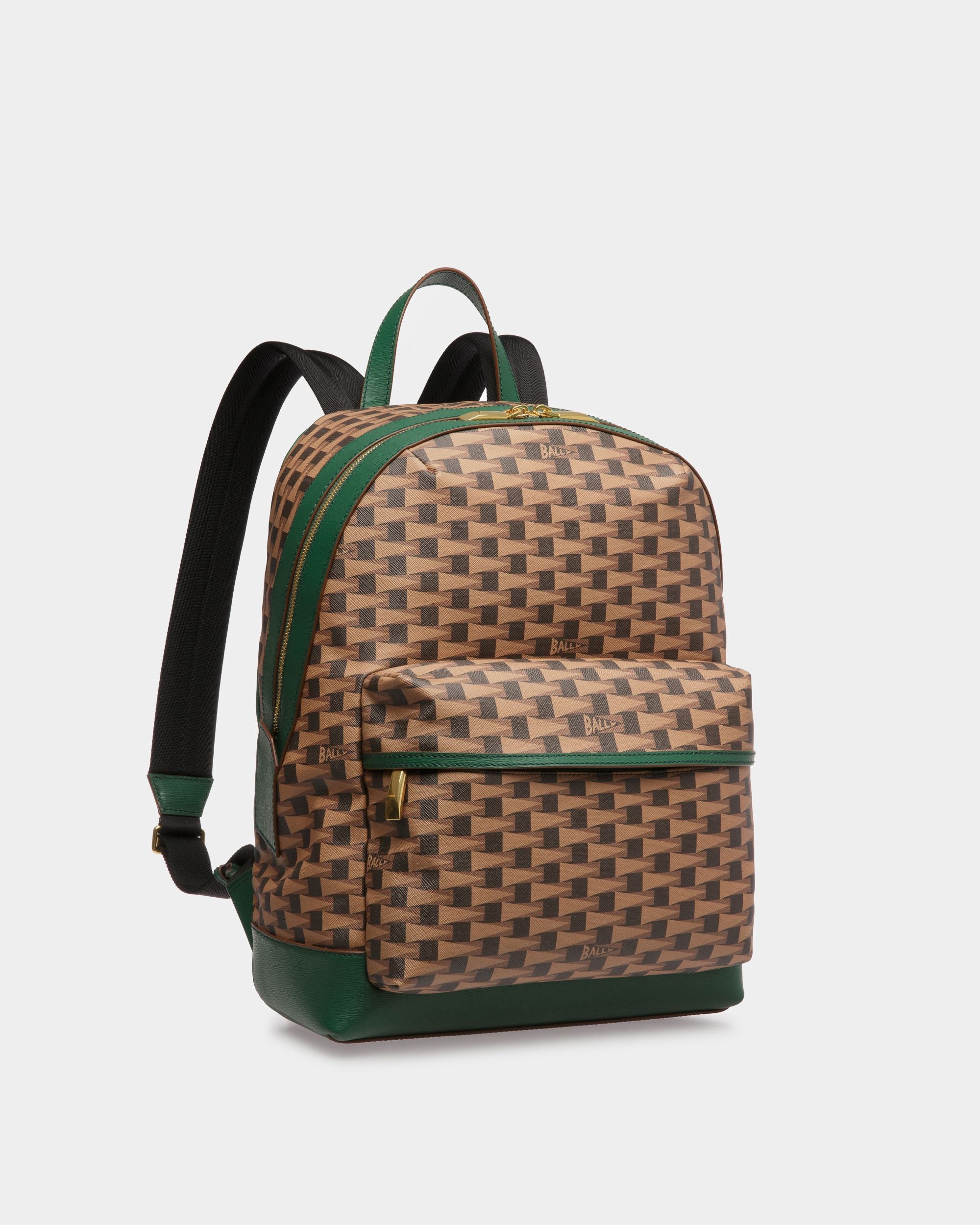 Pennant Rucksack Aus Leder und TPU in Desert und Kaki - Herren - Bally - 03