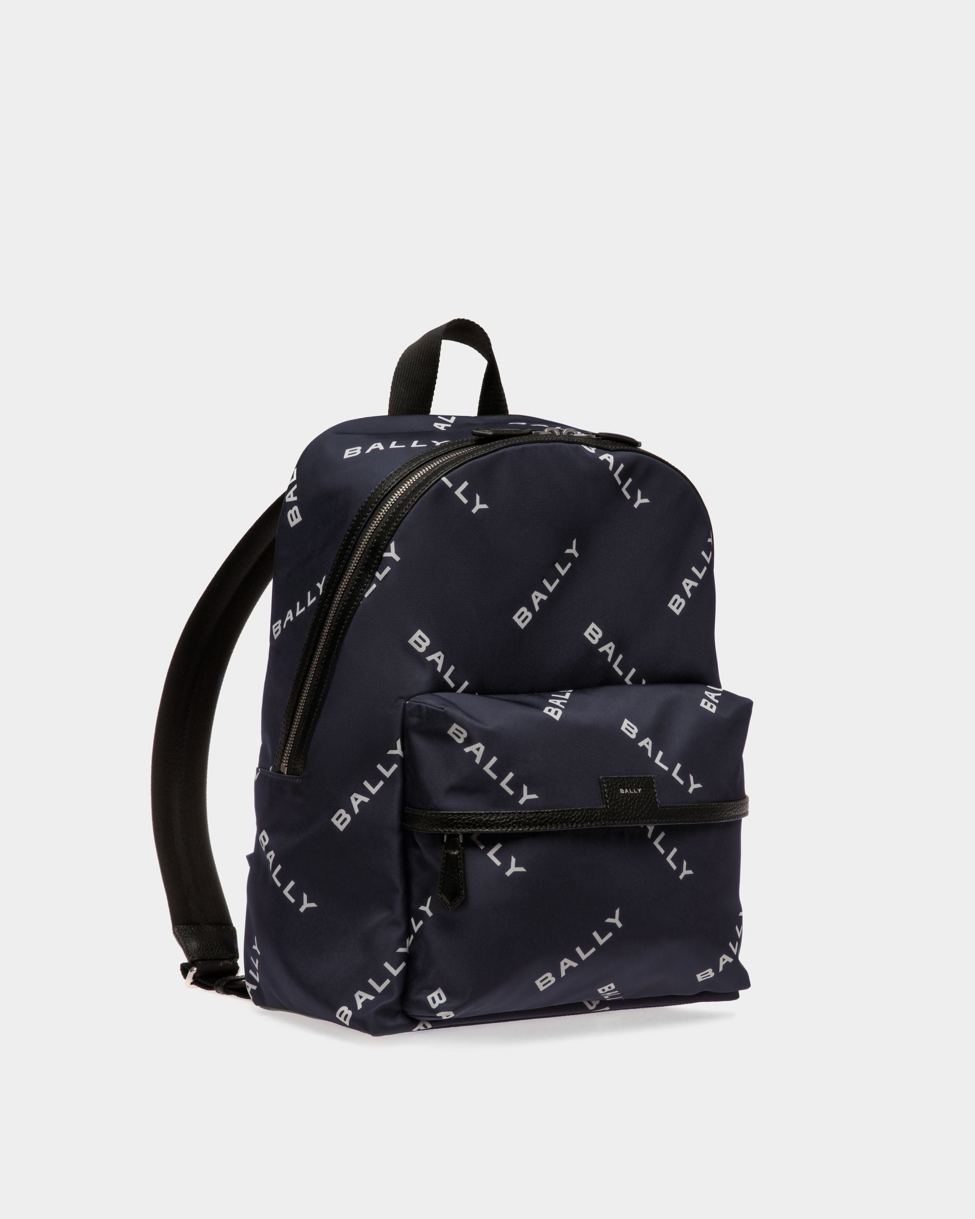 Code Rucksack Aus Bedrucktem Nylon In Blau - Herren - Bally - 03