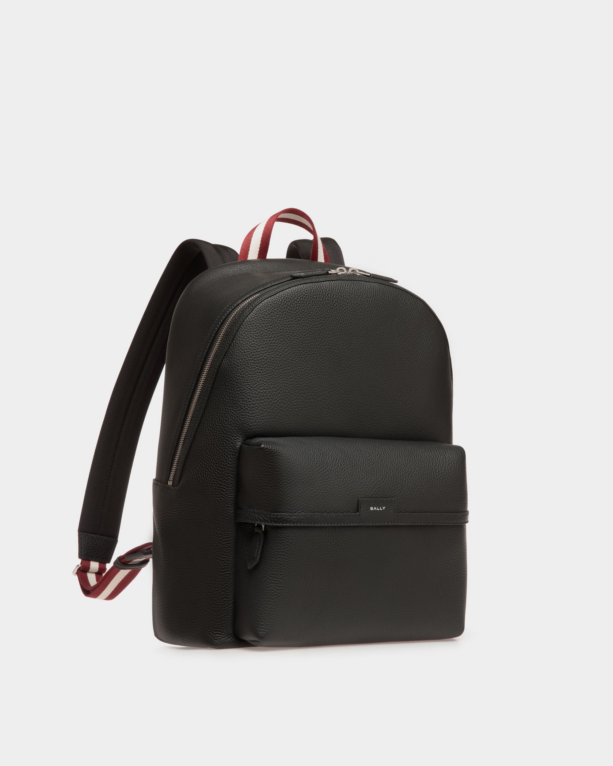 Code Rucksack Aus Genarbtem Leder In Schwarz - Herren - Bally - 04