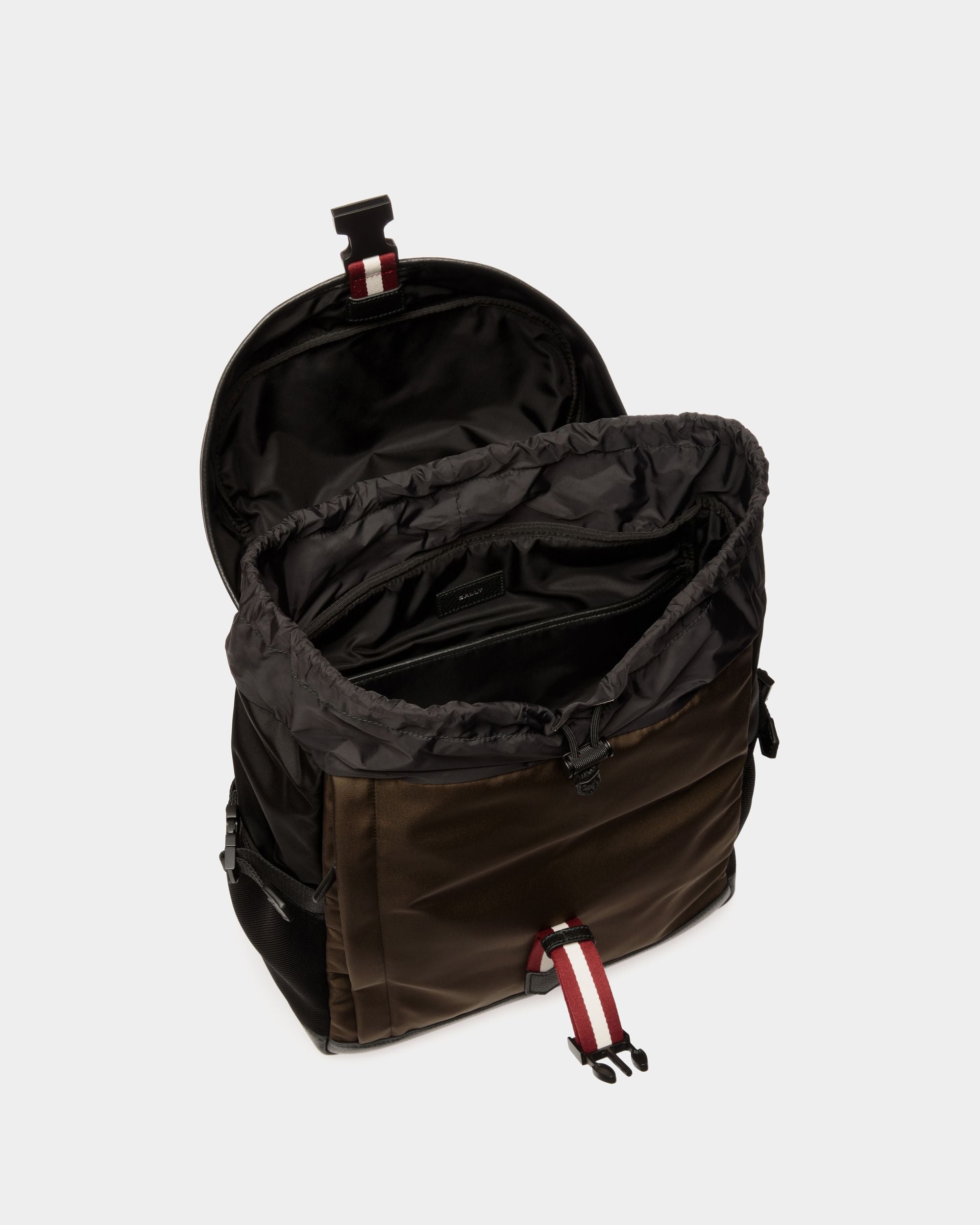Code Rucksack Aus Nylon In Military Green Und Schwarz - Herren - Bally - 02