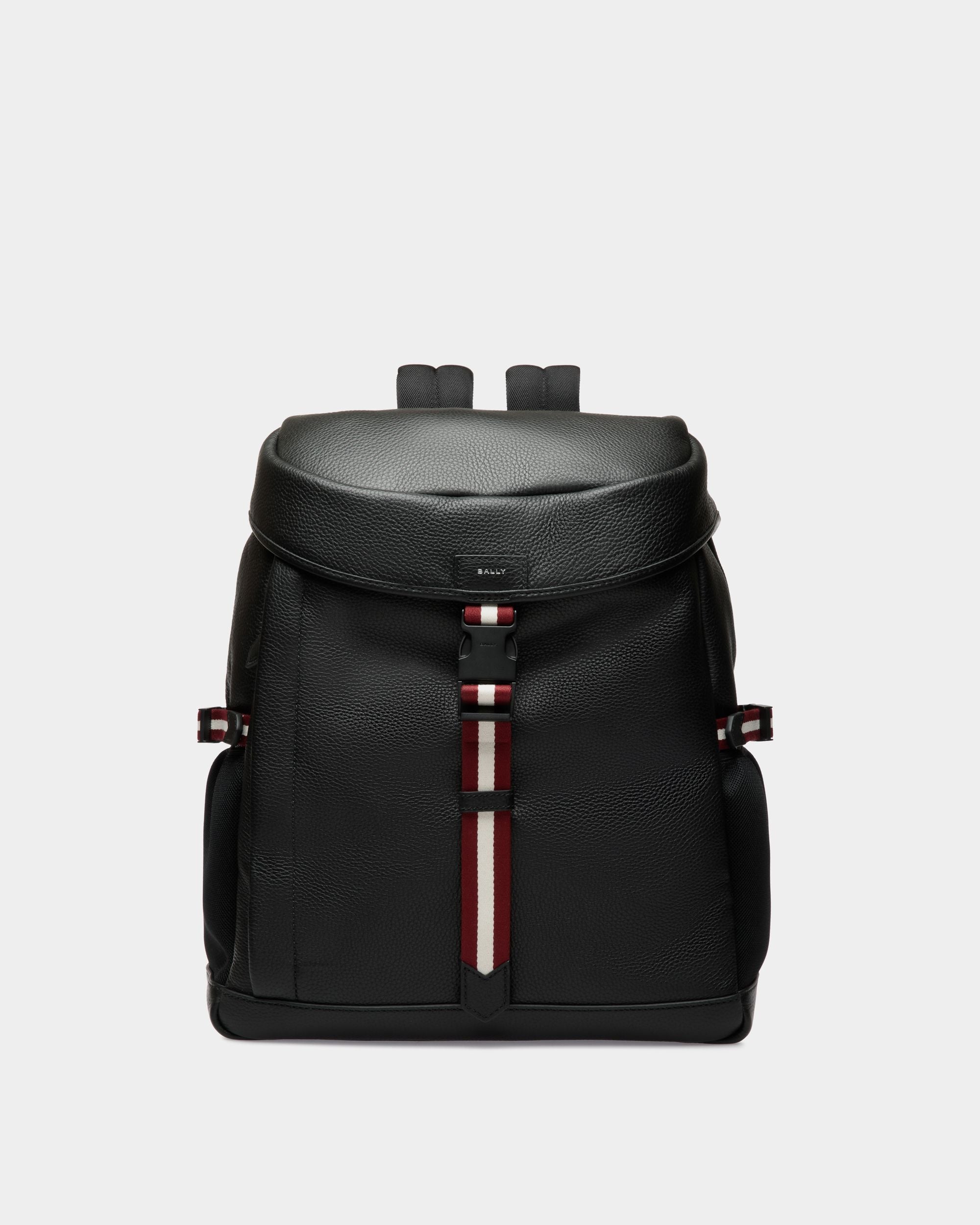 Code Sportrucksack Aus Genarbtem Leder In Schwarz - Herren - Bally - 01