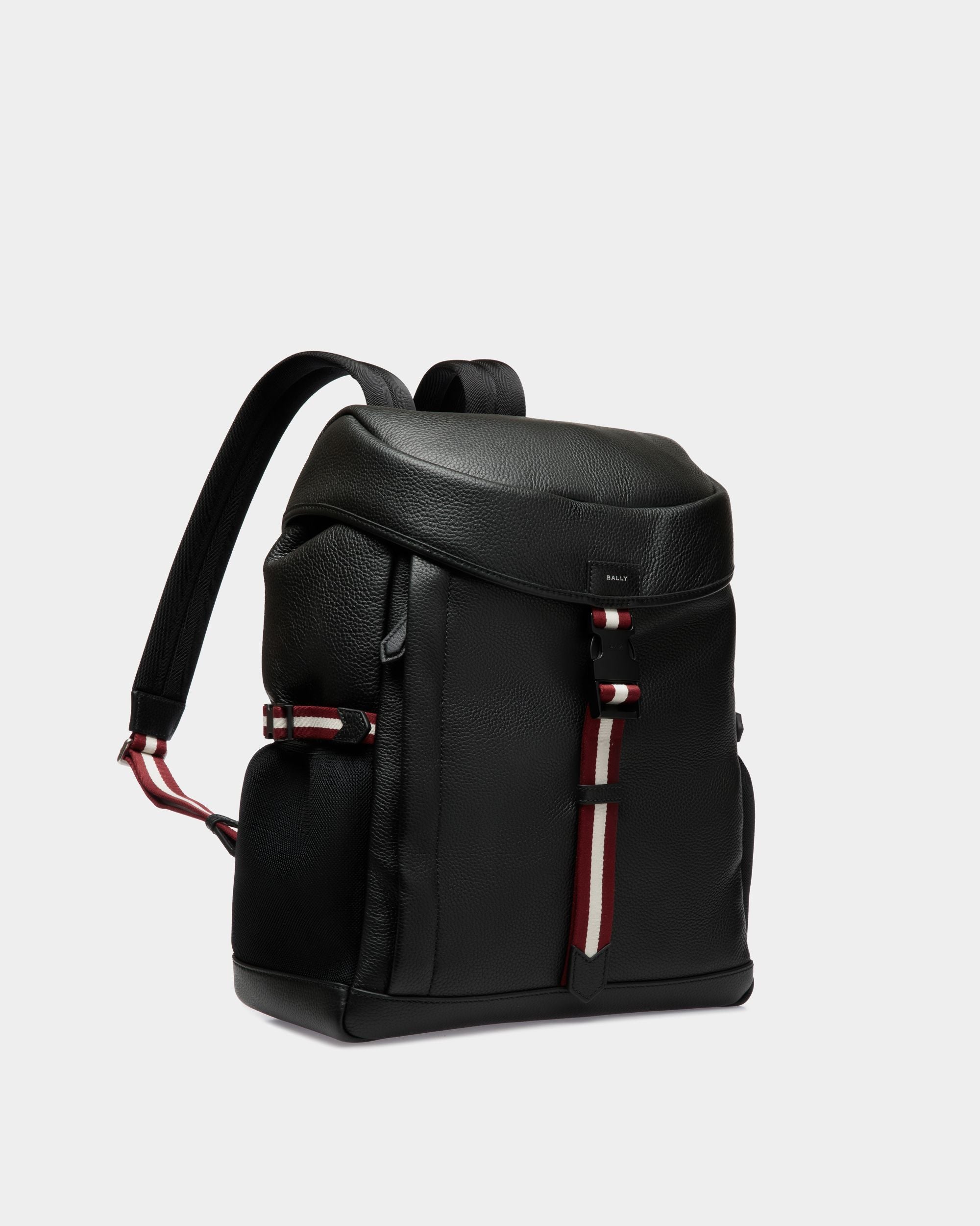 Code Sportrucksack Aus Genarbtem Leder In Schwarz - Herren - Bally - 03