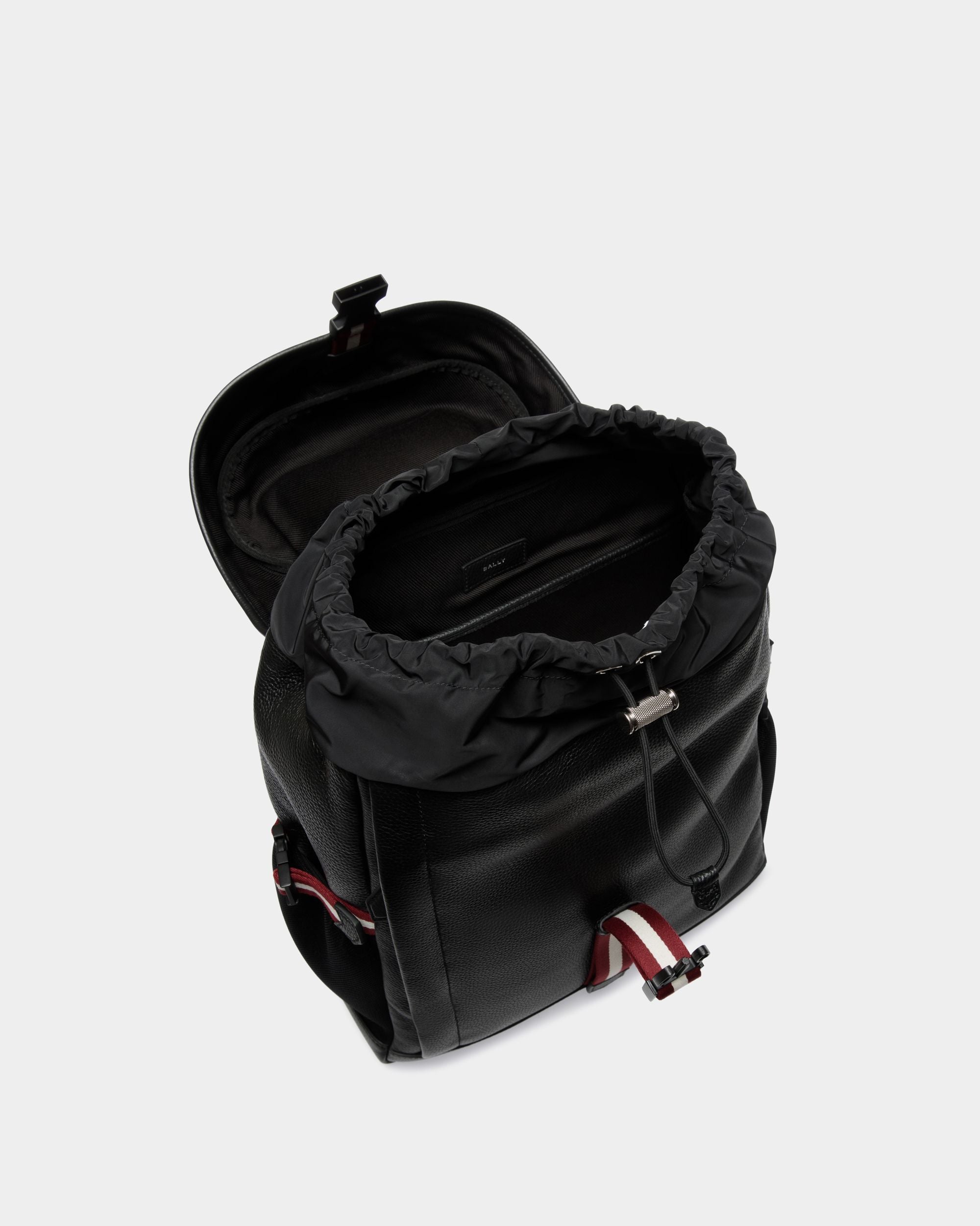 Code Sportrucksack Aus Genarbtem Leder In Schwarz - Herren - Bally - 04