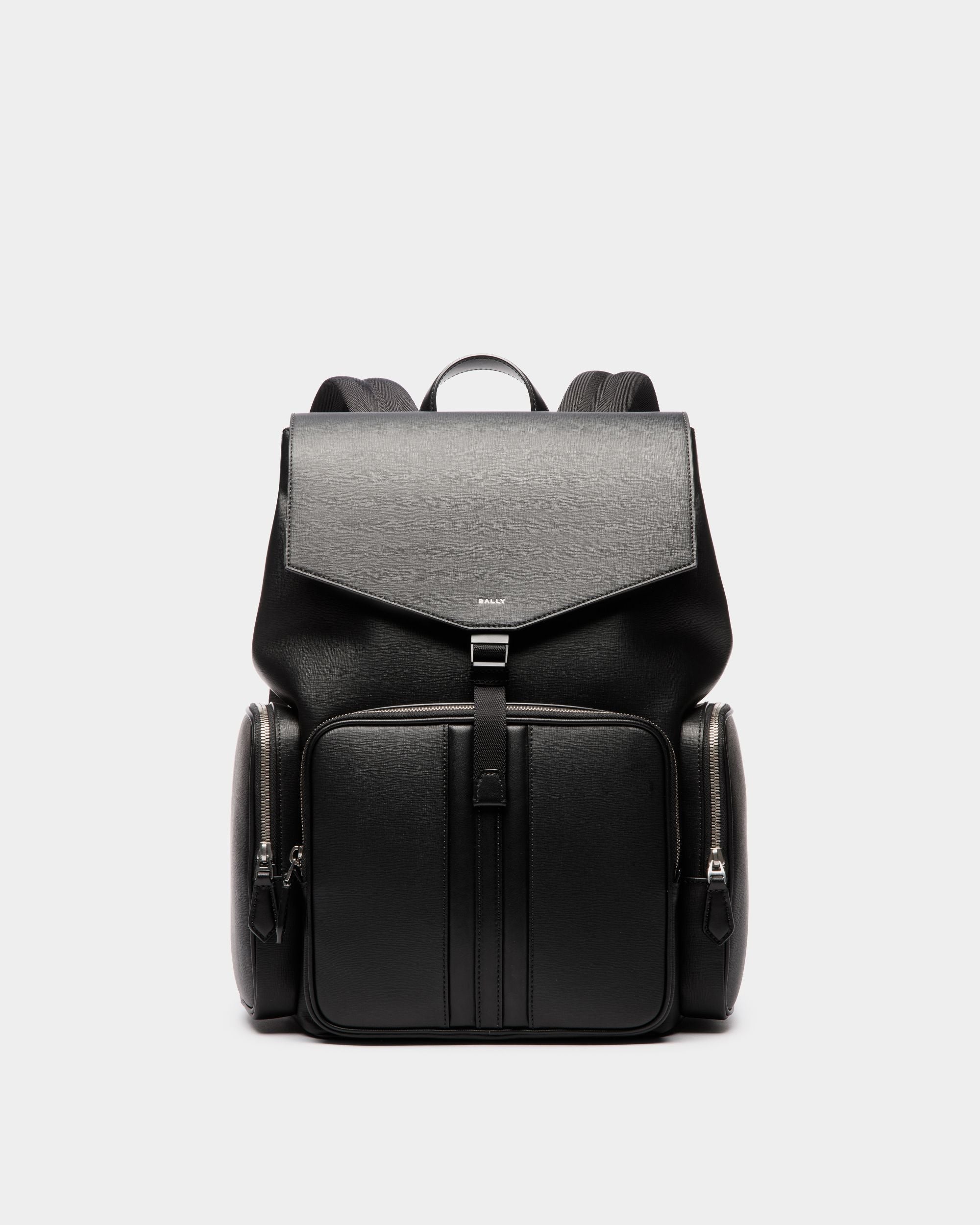 Mythos Rucksack Aus Recyceltem Leder In Schwarz - Herren - Bally - 01