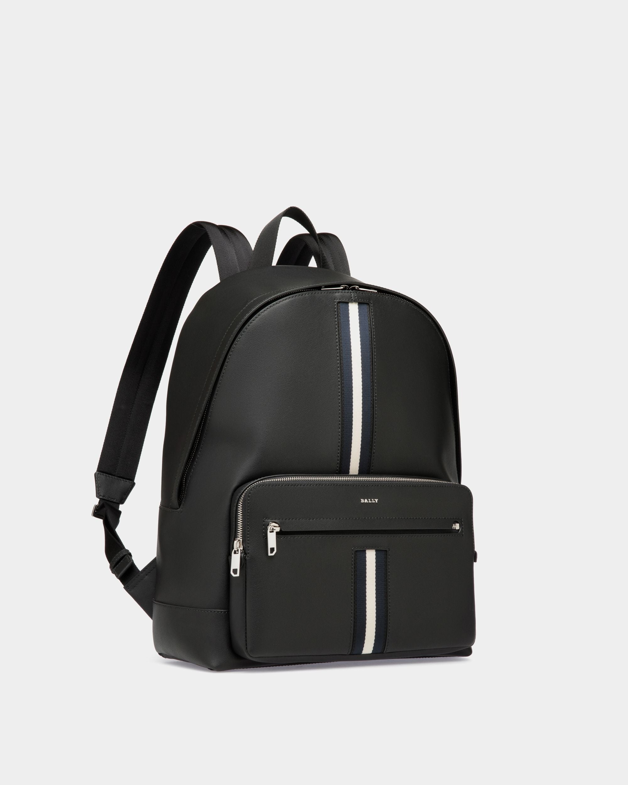 Backpack In Black Leather - Herren - Bally - 03