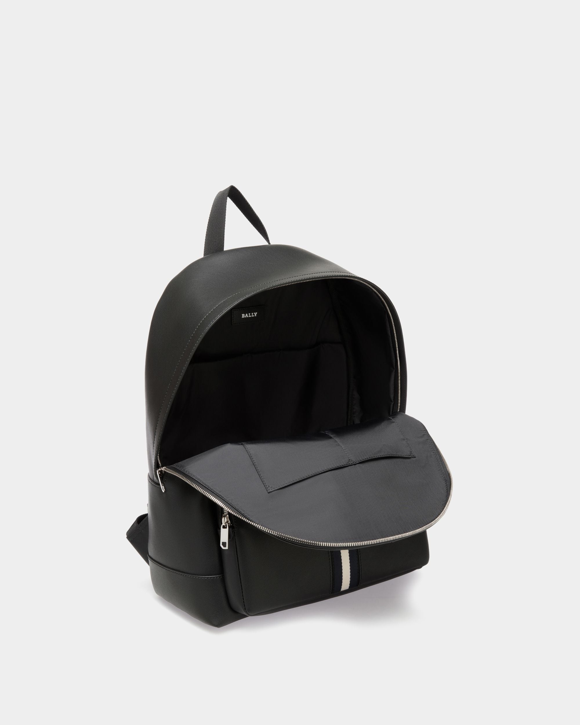 Backpack In Black Leather - Herren - Bally - 04