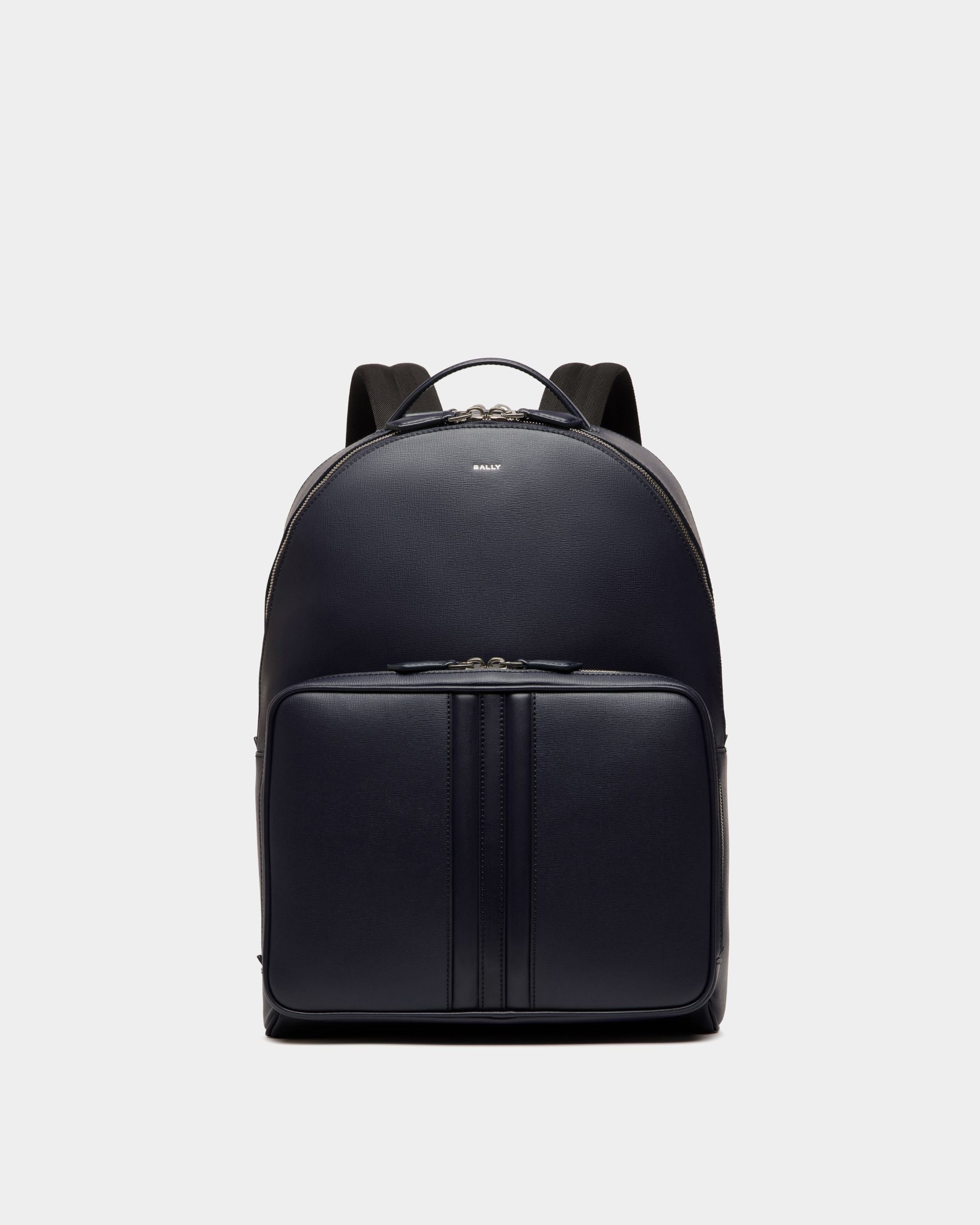 Mythos Rucksack Aus Recyceltem Leder In Navy Blue - Herren - Bally - 01