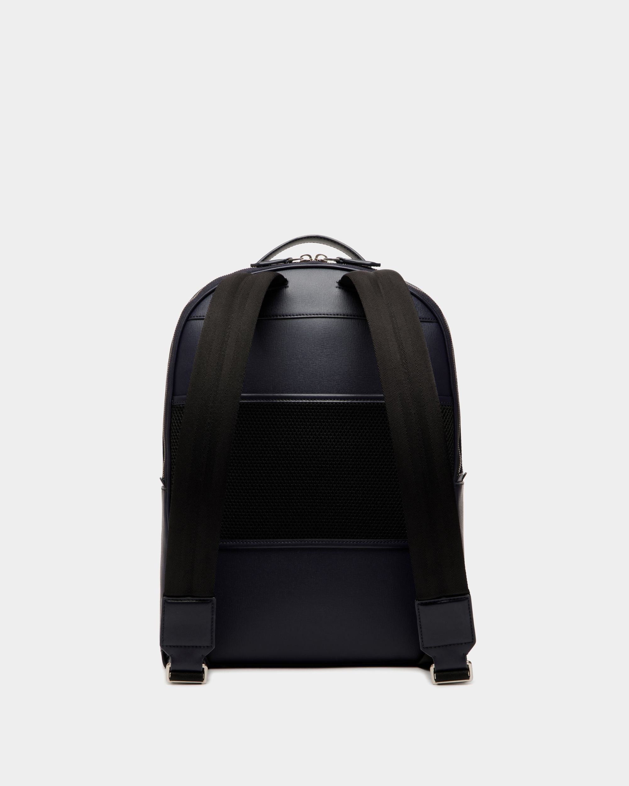 Mythos Rucksack Aus Recyceltem Leder In Navy Blue - Herren - Bally - 03