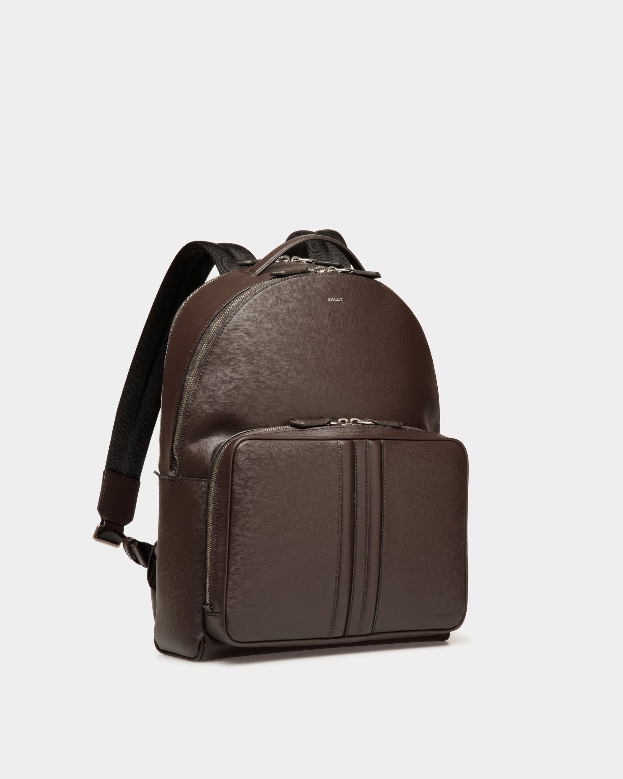Mythos Rucksack Aus Recyceltem Leder In Ebenholzschwarz - Herren - Bally - 04