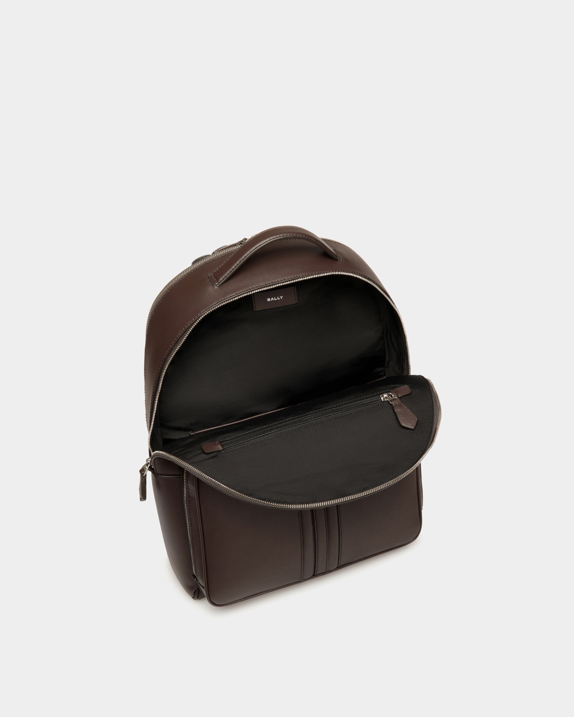 Mythos Rucksack Aus Recyceltem Leder In Ebenholzschwarz - Herren - Bally - 02