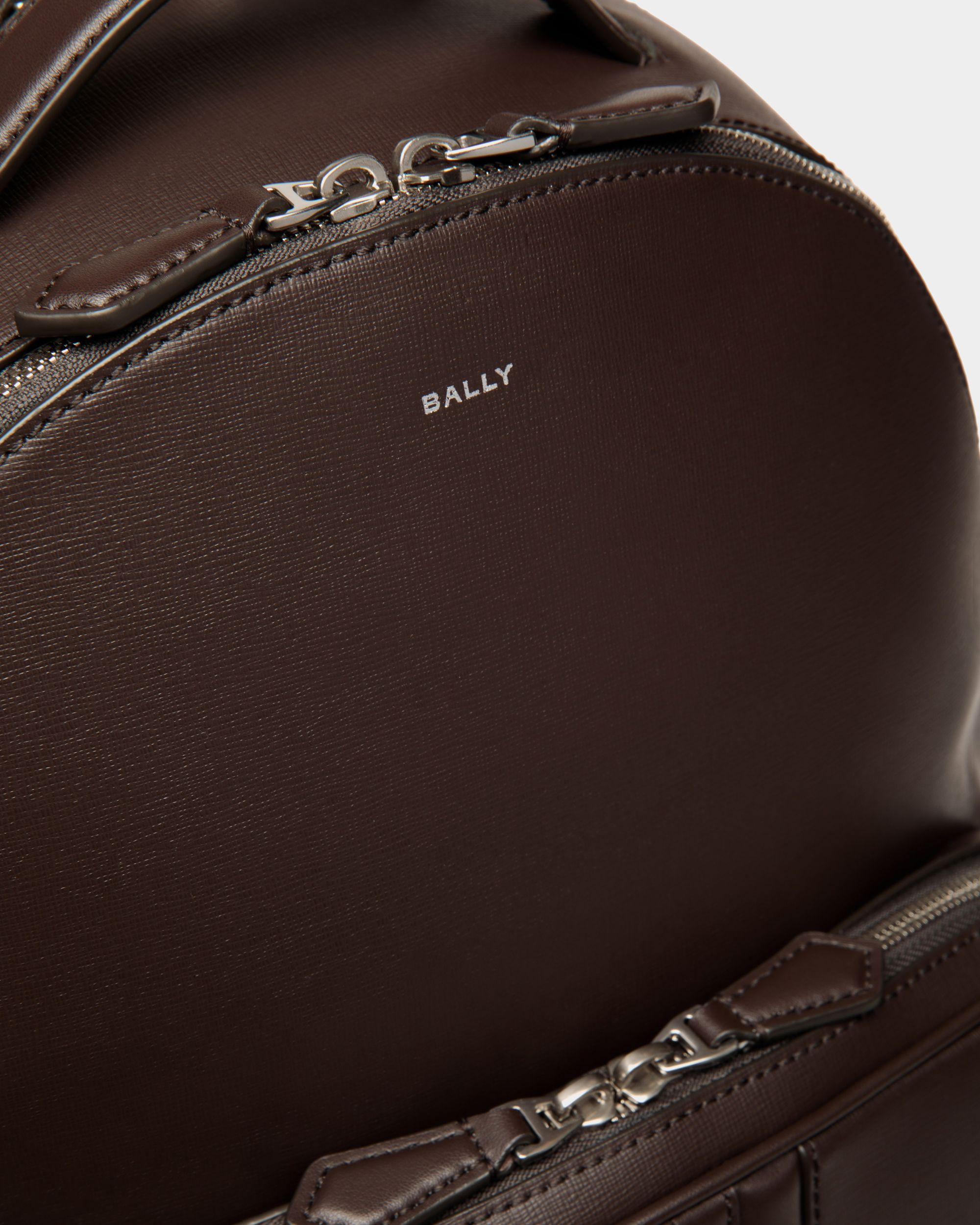 Mythos Rucksack Aus Recyceltem Leder In Ebenholzschwarz - Herren - Bally - 06