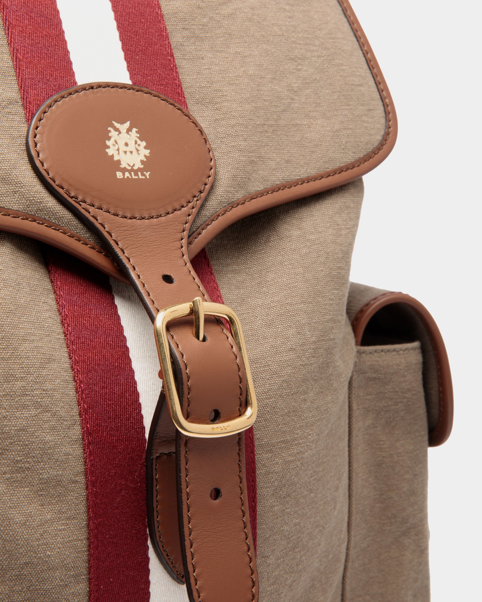 Beckett Rucksack Aus Baumwollcanvas In Kaki - Herren - Bally - 05