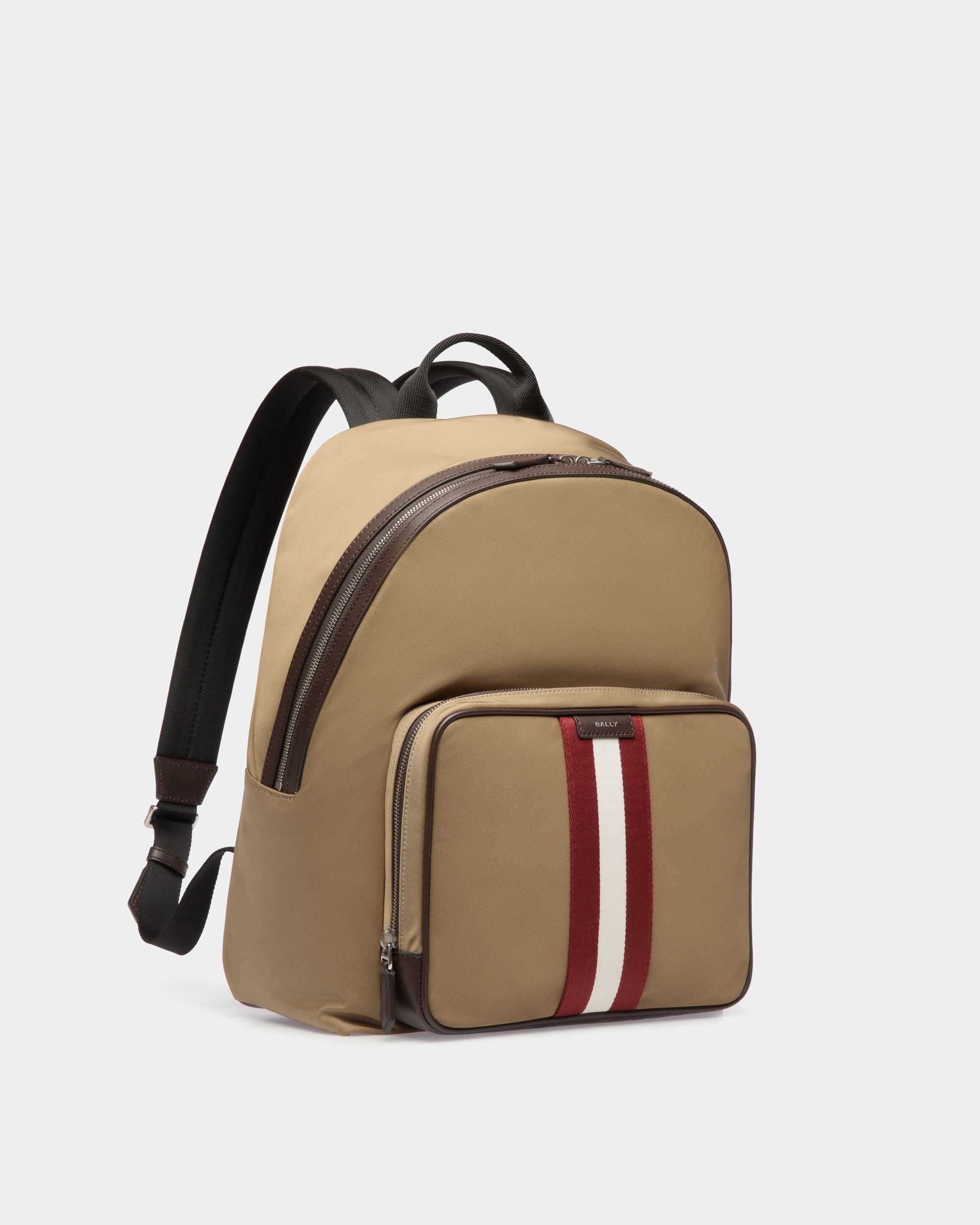 Code Rucksack Aus Nylon In Camel - Herren - Bally - 03