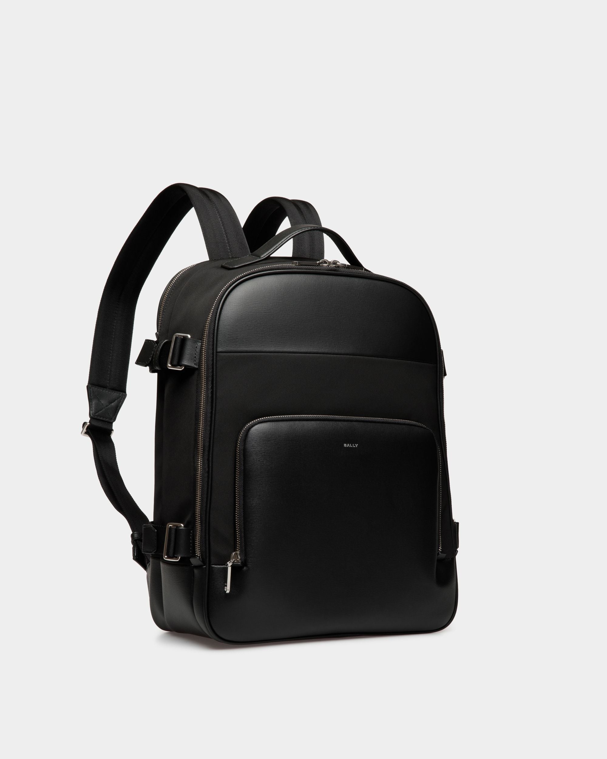 Vogel Rucksack Aus Nylon Und Recyceltem Leder In Schwarz - Herren - Bally - 03
