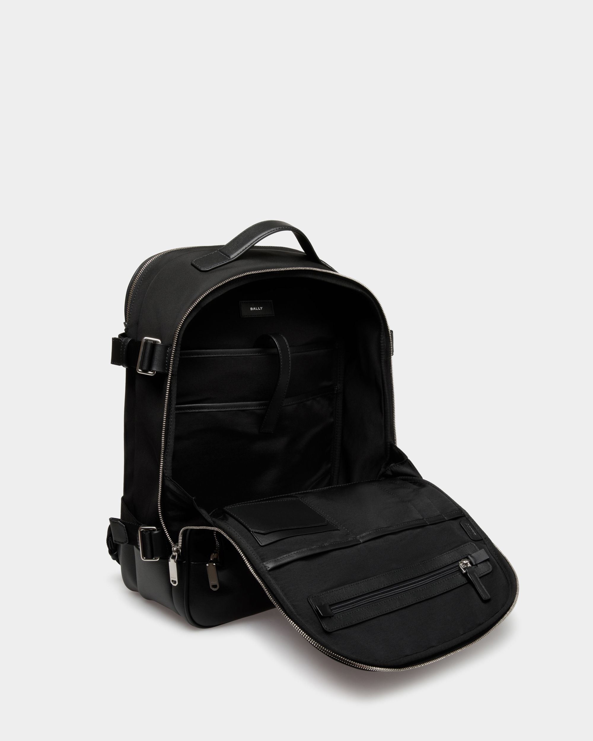 Vogel Rucksack Aus Nylon Und Recyceltem Leder In Schwarz - Herren - Bally - 04