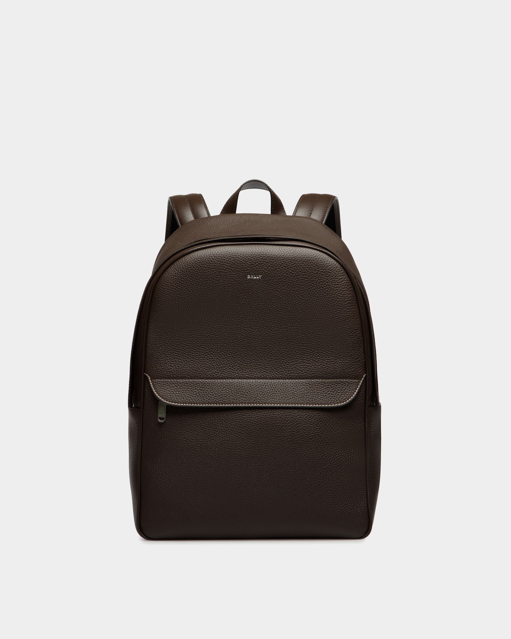 Oeden Rucksack Aus Leder In Ebenholzschwarz - Herren - Bally - 01