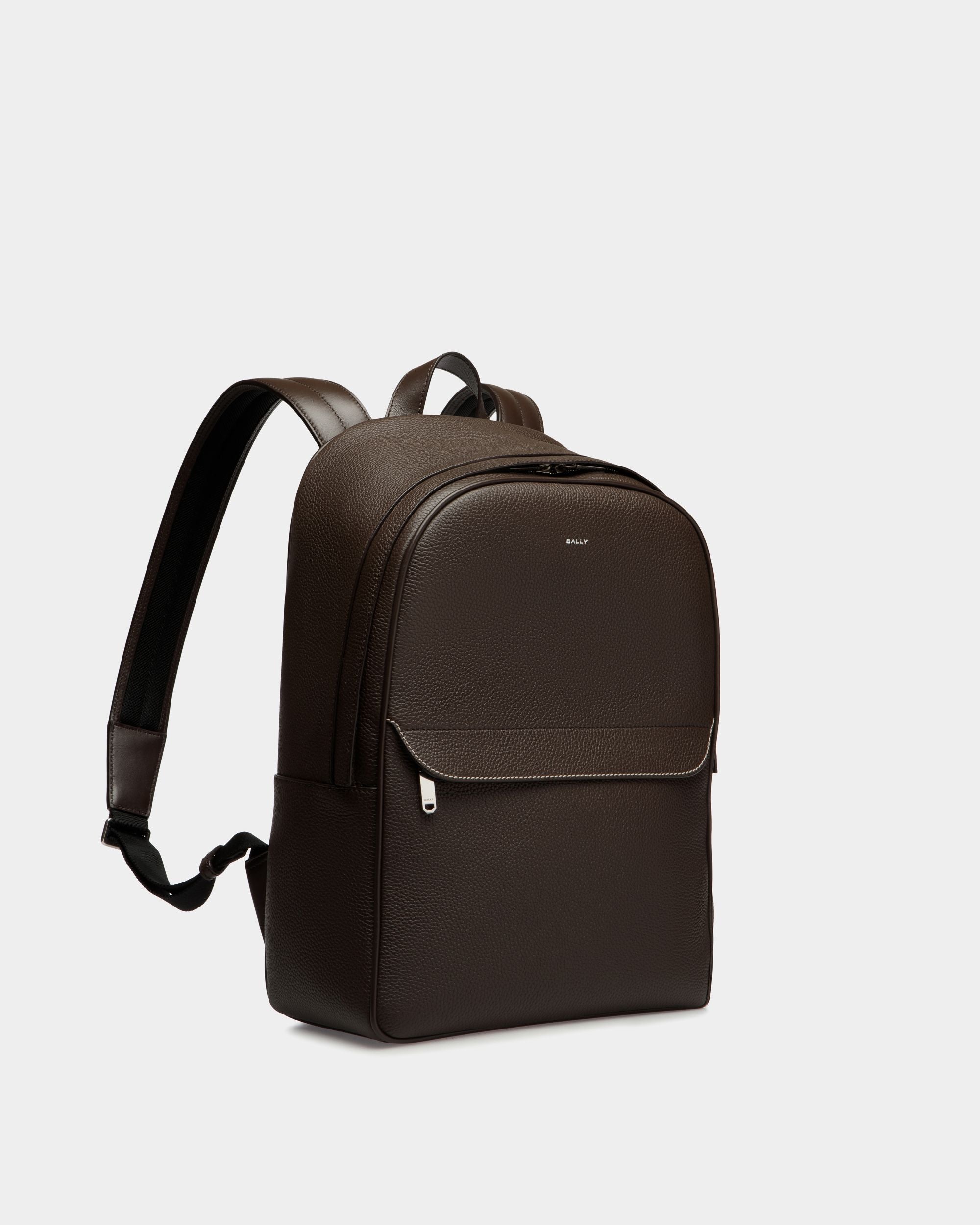 Oeden Rucksack Aus Leder In Ebenholzschwarz - Herren - Bally - 03