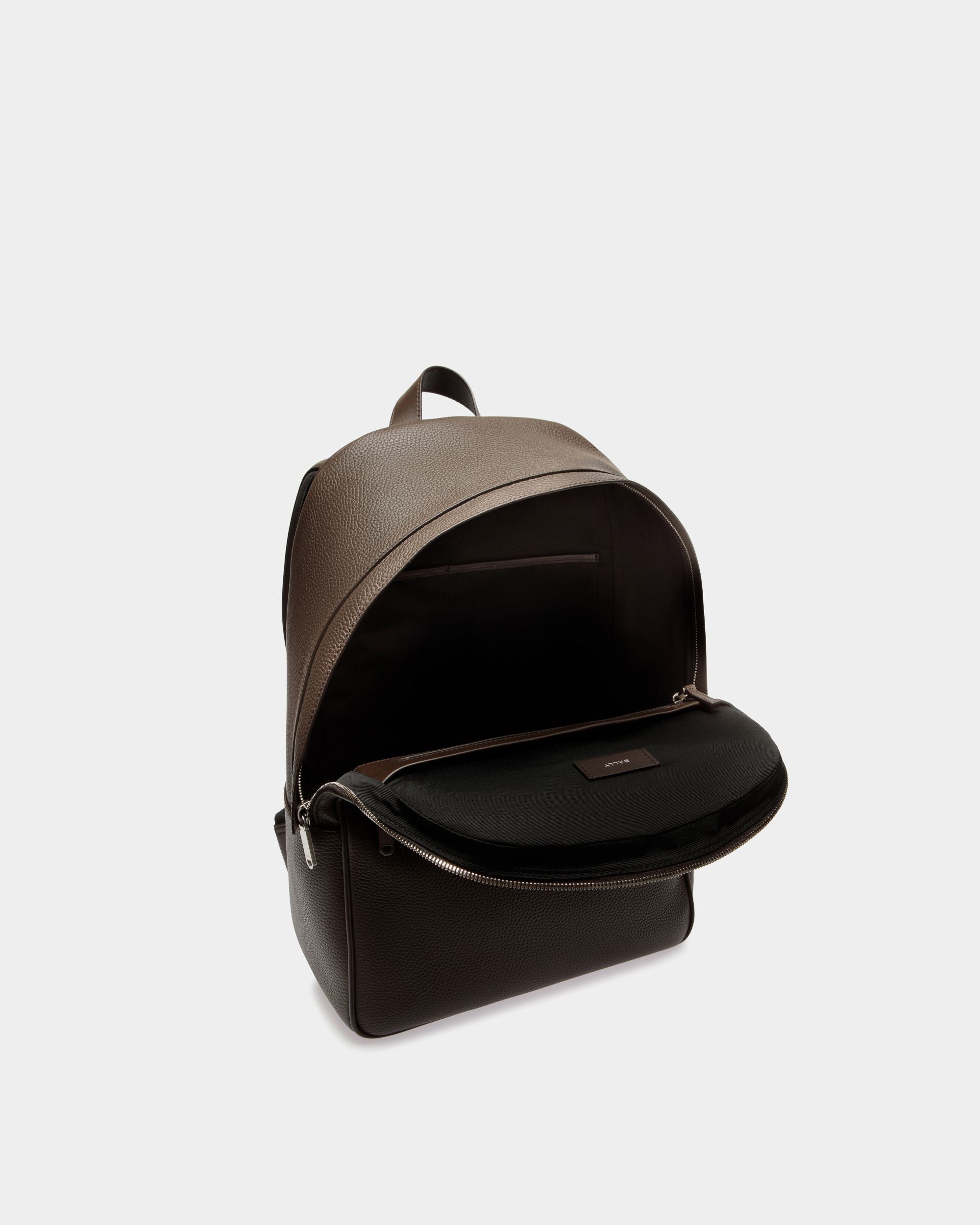 Oeden Rucksack Aus Leder In Ebenholzschwarz - Herren - Bally - 02