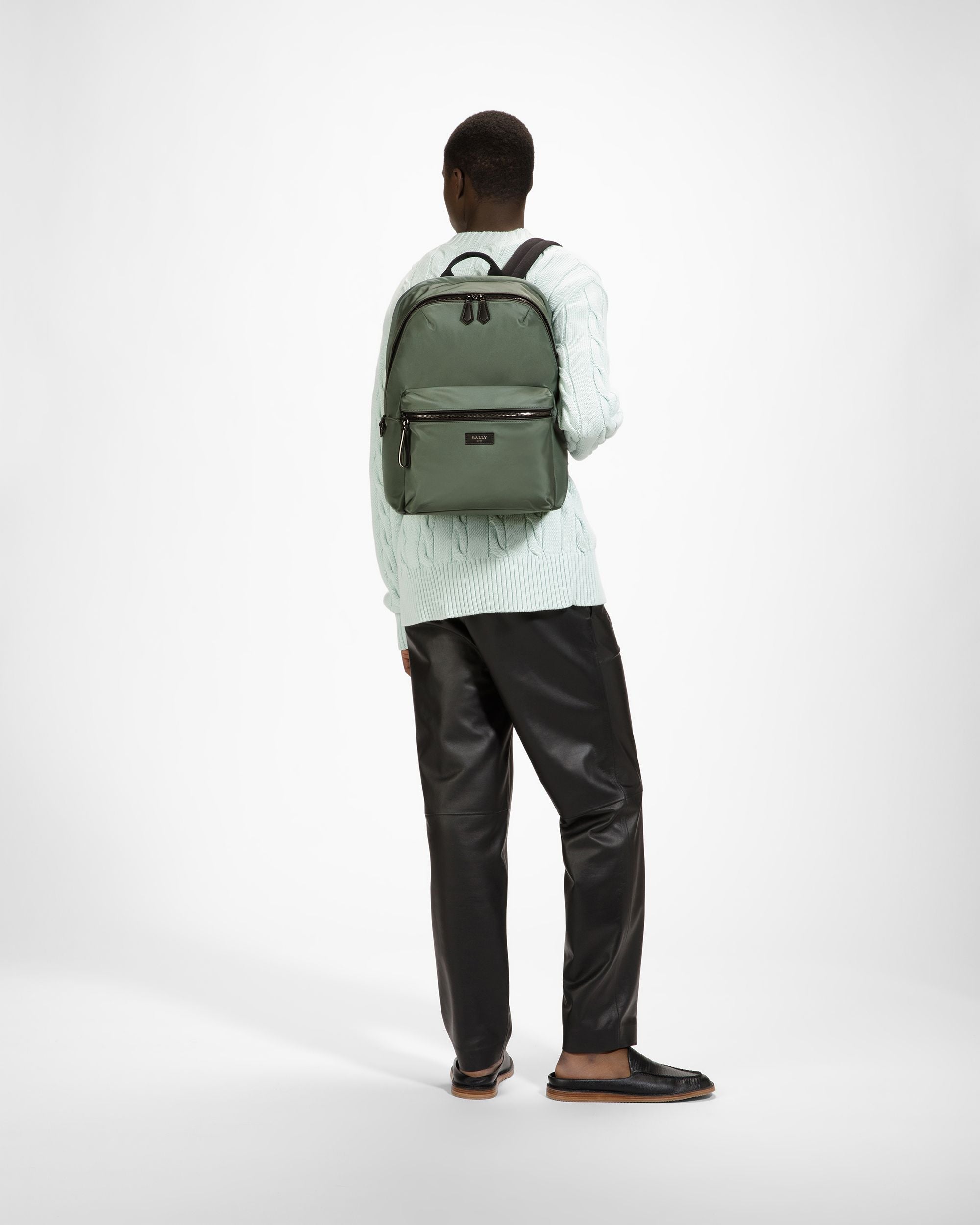 Ferey Rucksack Aus Nylon In Salbeigrün - Herren - Bally - 06