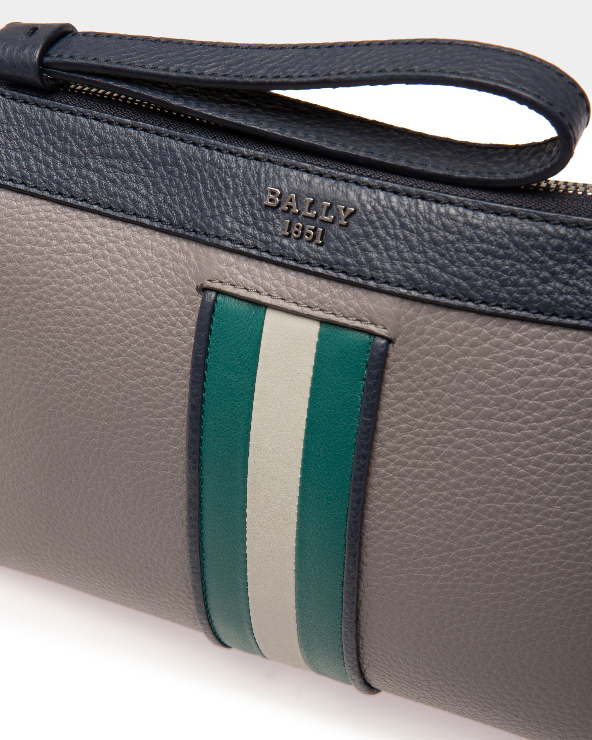 Haig Clutch Aus Grauem Leder - Herren - Bally - 05