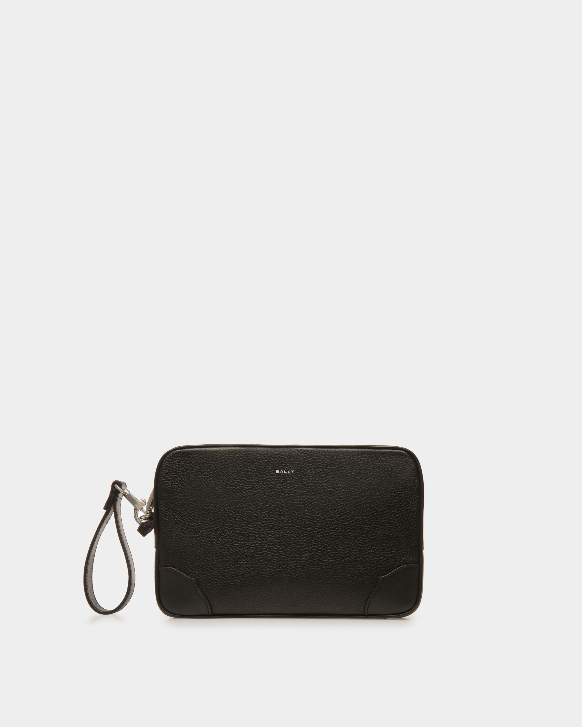Ribbon Clutch Aus Leder in Schwarz - Herren - Bally - 01