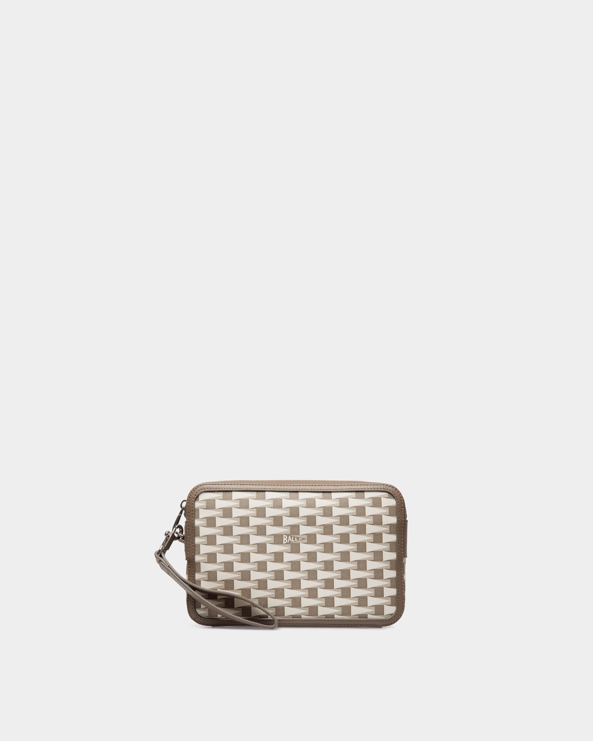 Pennant Clutch In Taupe - Herren - Bally - 01