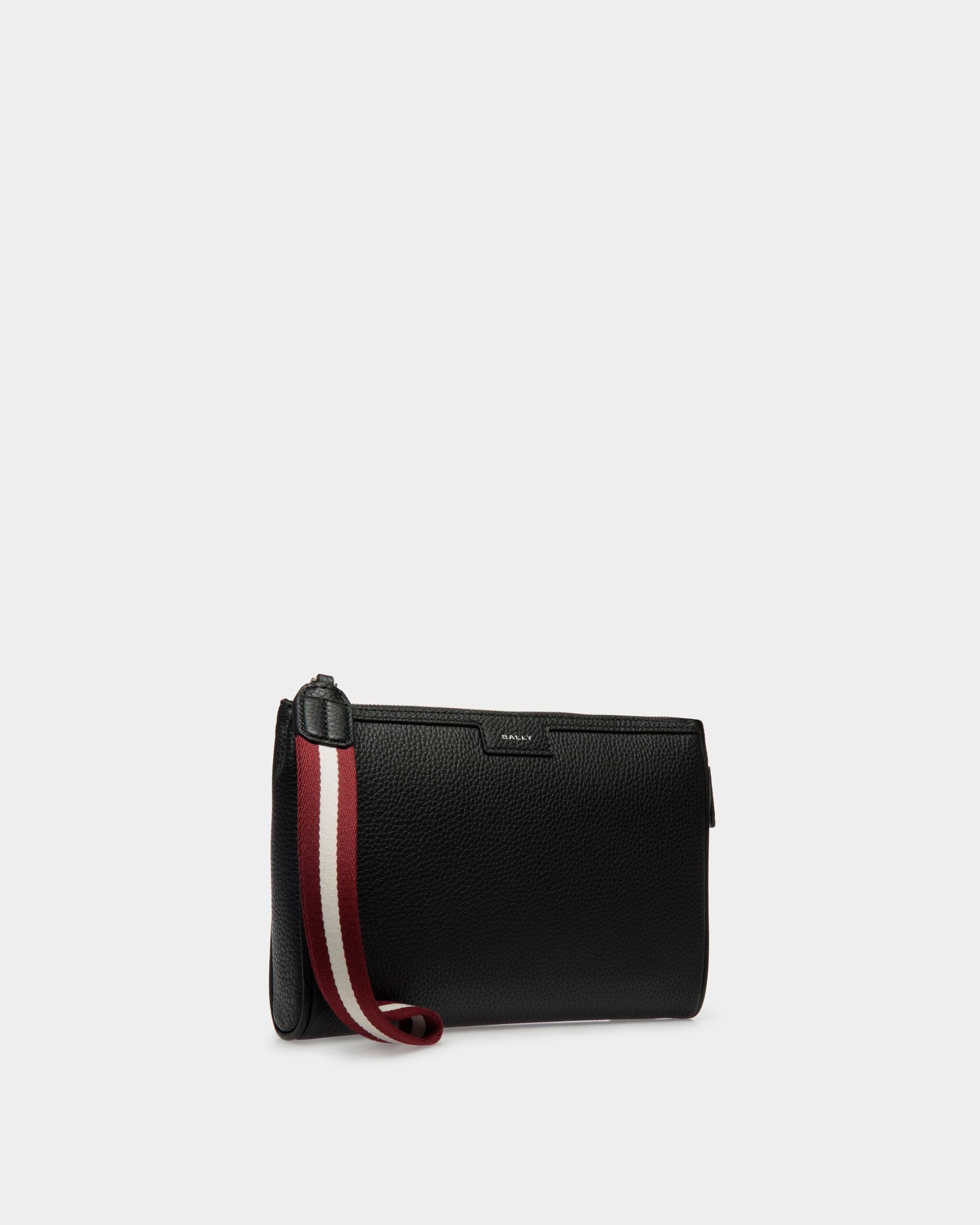 Code Pochette Aus Genarbtem Leder In Schwarz - Herren - Bally - 04