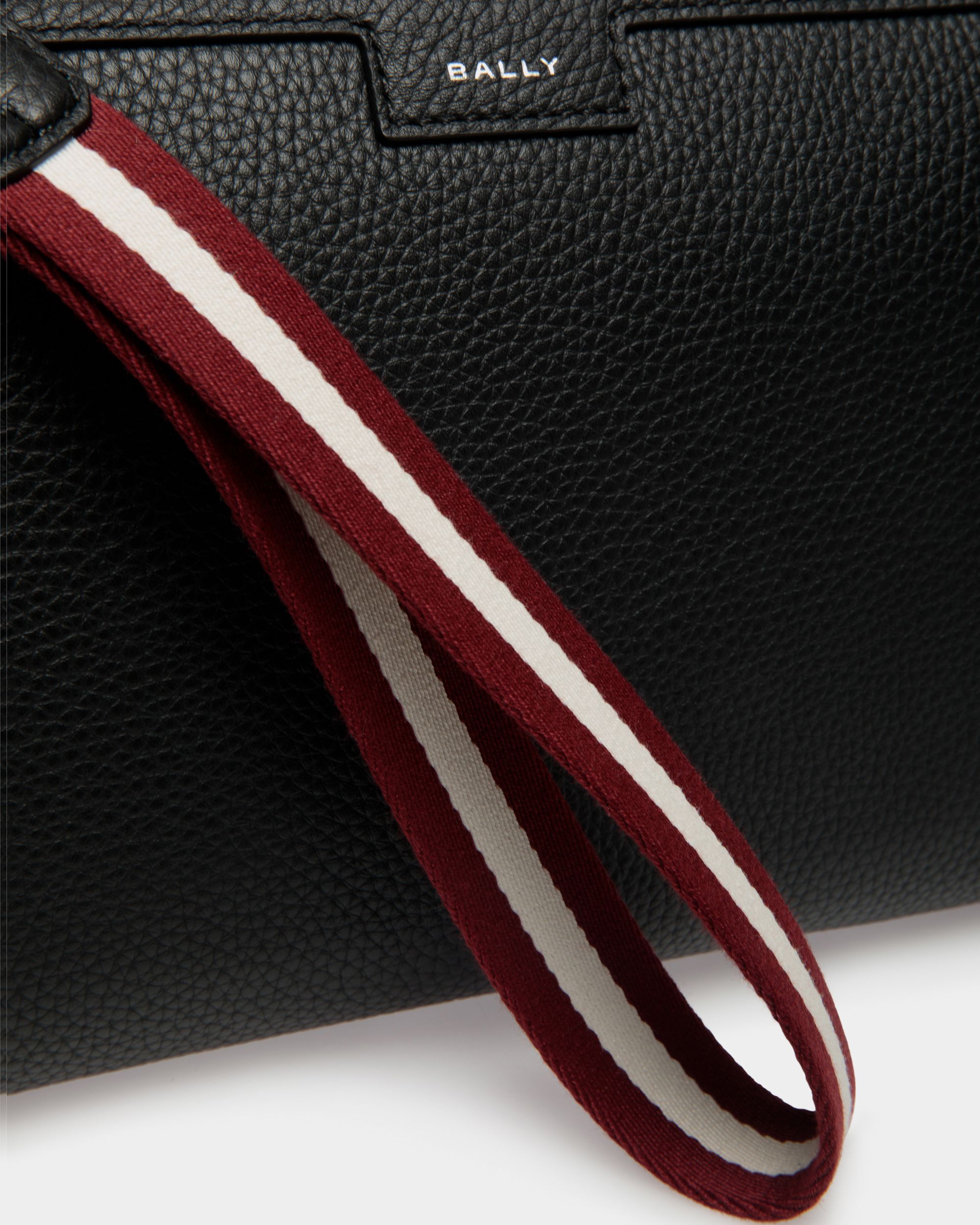 Code Pochette Aus Genarbtem Leder In Schwarz - Herren - Bally - 06