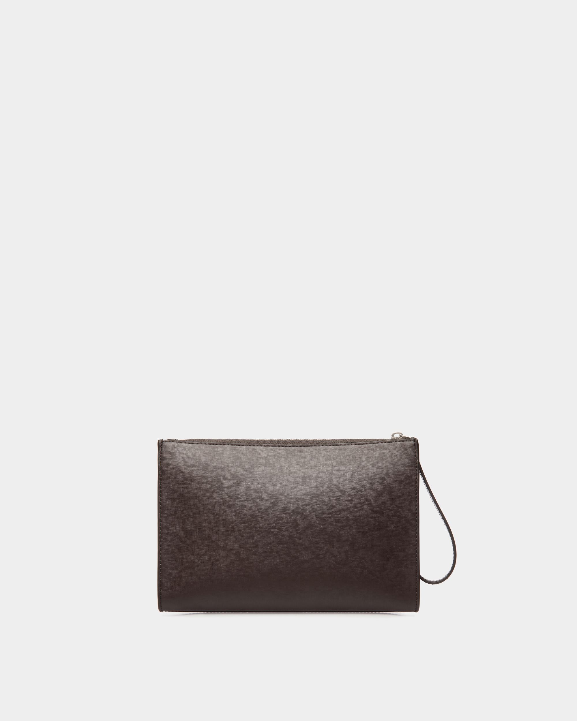 Mythos Pochette Aus Recyceltem Leder In Ebenholzschwarz - Herren - Bally - 02